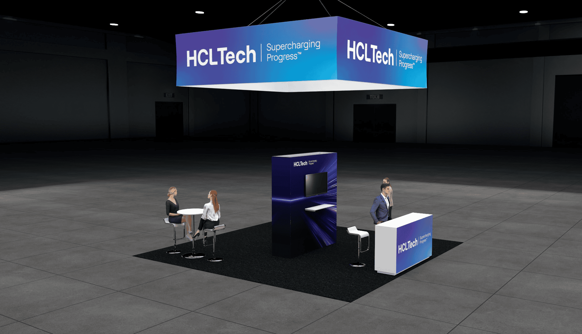 20 x 20 AUSA EXPO trade show booth rental in Washington DC — 20x20 Custom & Modular Exhibits exhibit rental in Las Vegas, catalog image 4