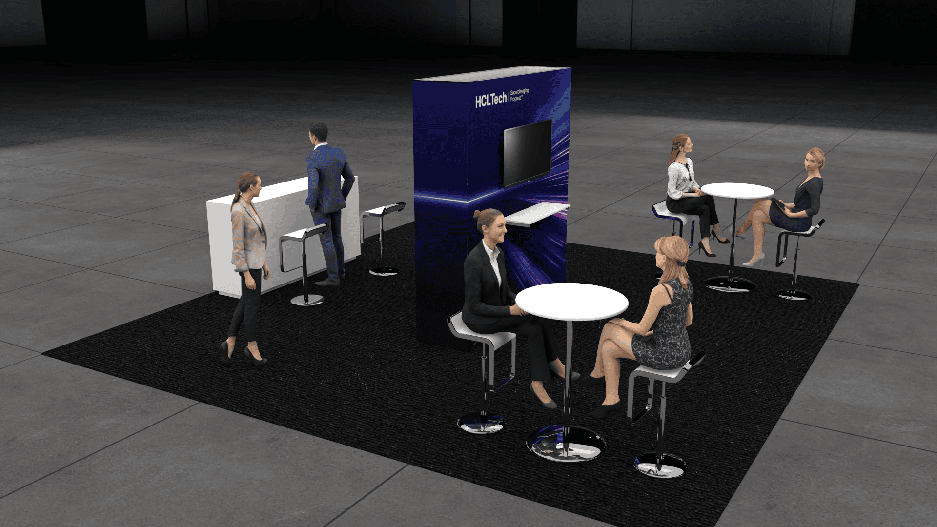 20 x 20 AUSA EXPO trade show booth rental in Washington DC — 20x20 Custom & Modular Exhibits exhibit rental in Las Vegas, catalog image 5