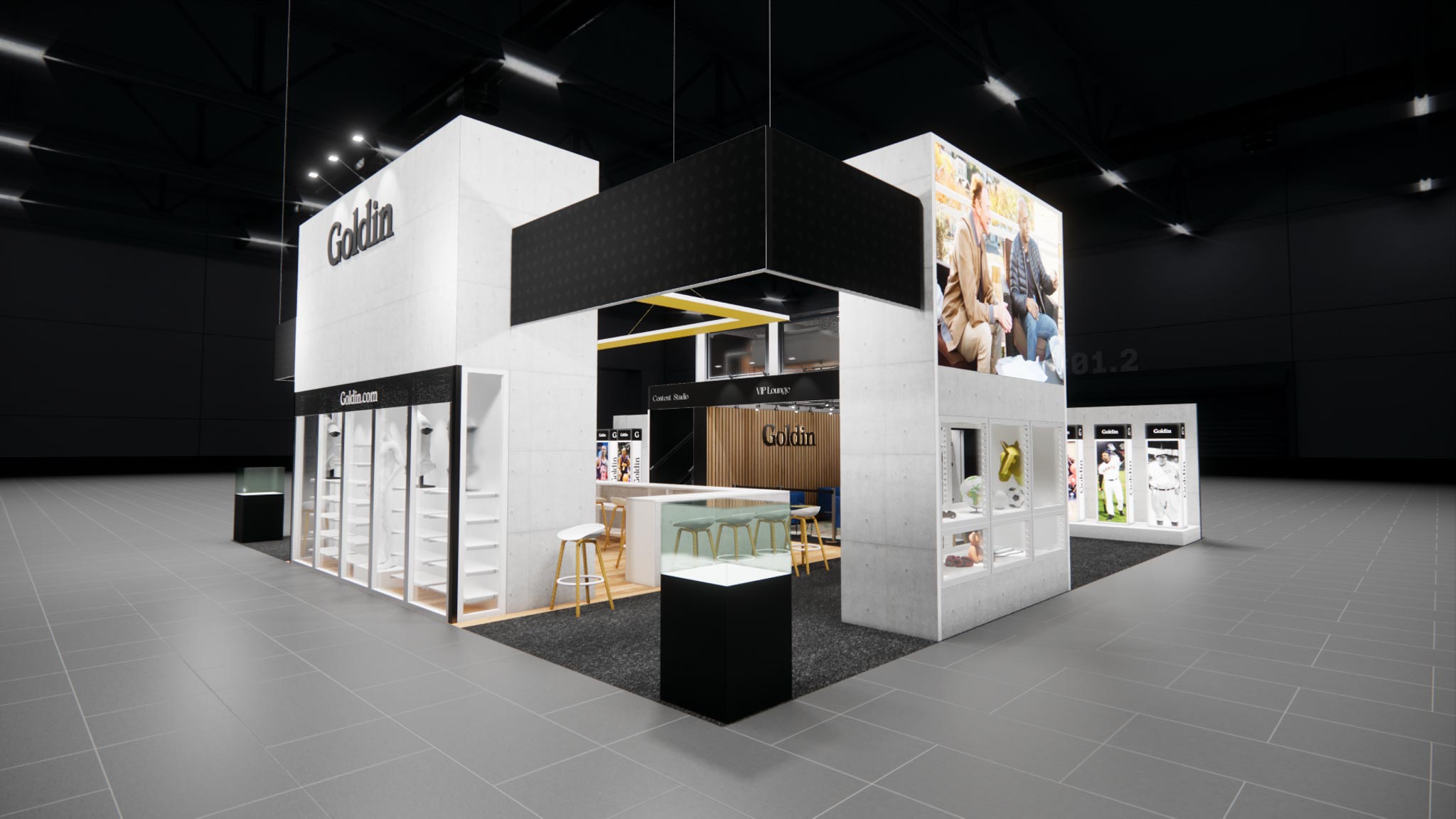 40x40 Double Deck Exhibit Rental – Private Meeting Upstairs — 40x40 40x40 Exhibits Rentals exhibit rental in Las Vegas, catalog image 3