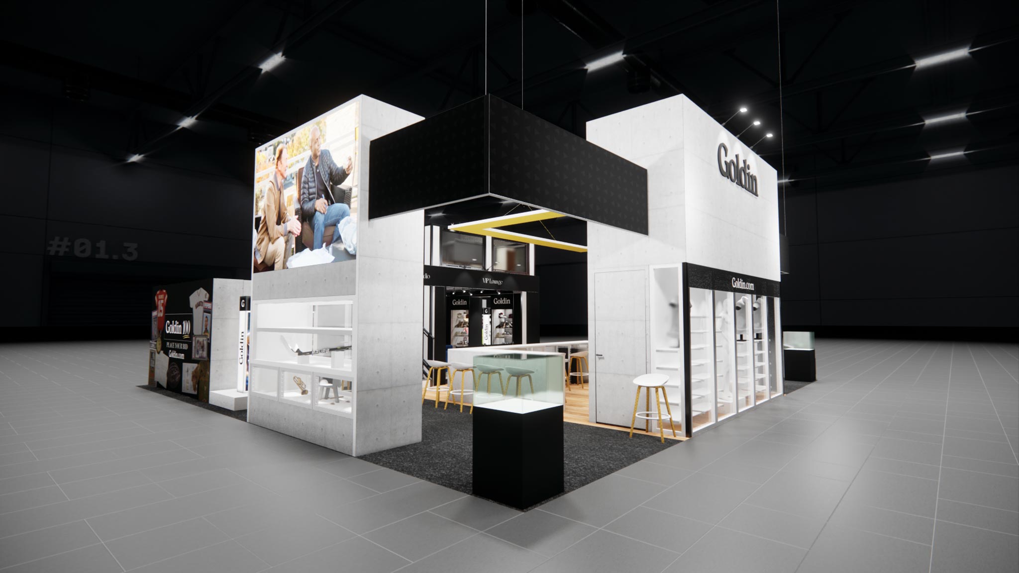 40x40 Double Deck Exhibit Rental – Private Meeting Upstairs — 40x40 40x40 Exhibits Rentals exhibit rental in Las Vegas, catalog image 9