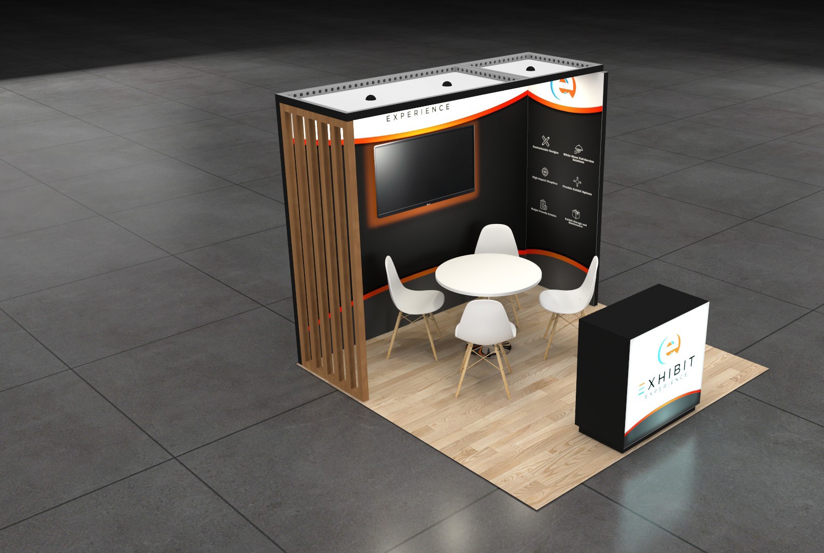 10 x 10 Affordable Trade Show Exhibit Rental Package– Option 4 — 10x10 10x10 Exhibit Rentals exhibit rental in Las Vegas, catalog image 2