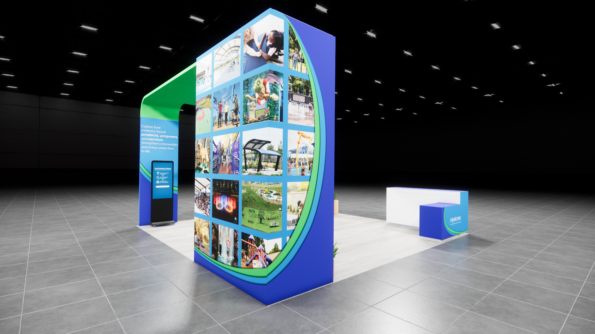 Black Hat 20x20 Booth Rentals — 20x20 trade show exhibit rental in Las Vegas, primary catalog image