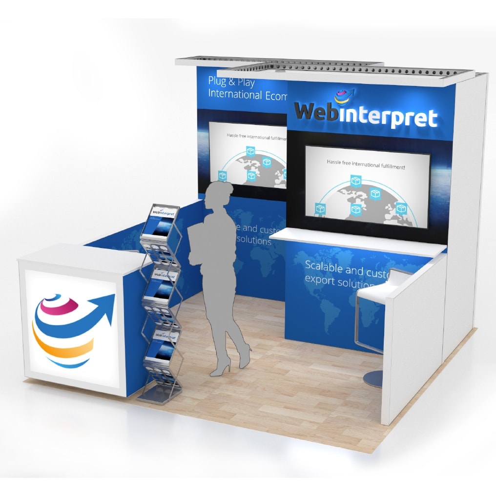 10 x 10 Las Vegas Booth Rental 2.0 — 10x10 Custom & Modular Exhibits exhibit rental in Las Vegas, primary catalog image