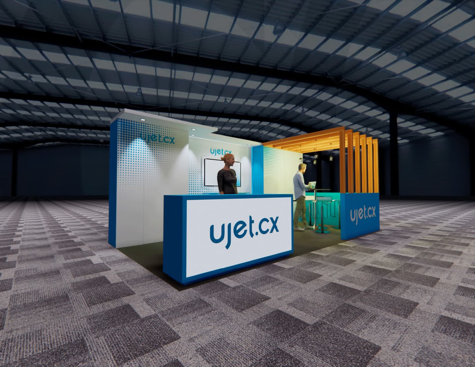 Aim Expo trade show booth - 10x20 Custom Modular — 10x20 Custom & Modular Exhibits exhibit rental in Las Vegas, catalog image 2
