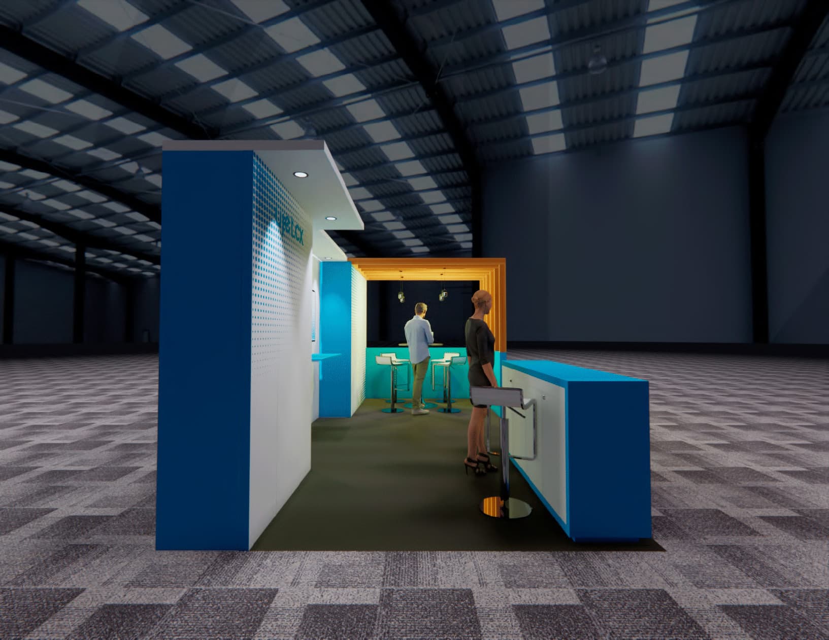 Aim Expo trade show booth - 10x20 Custom Modular — 10x20 Custom & Modular Exhibits exhibit rental in Las Vegas, catalog image 3