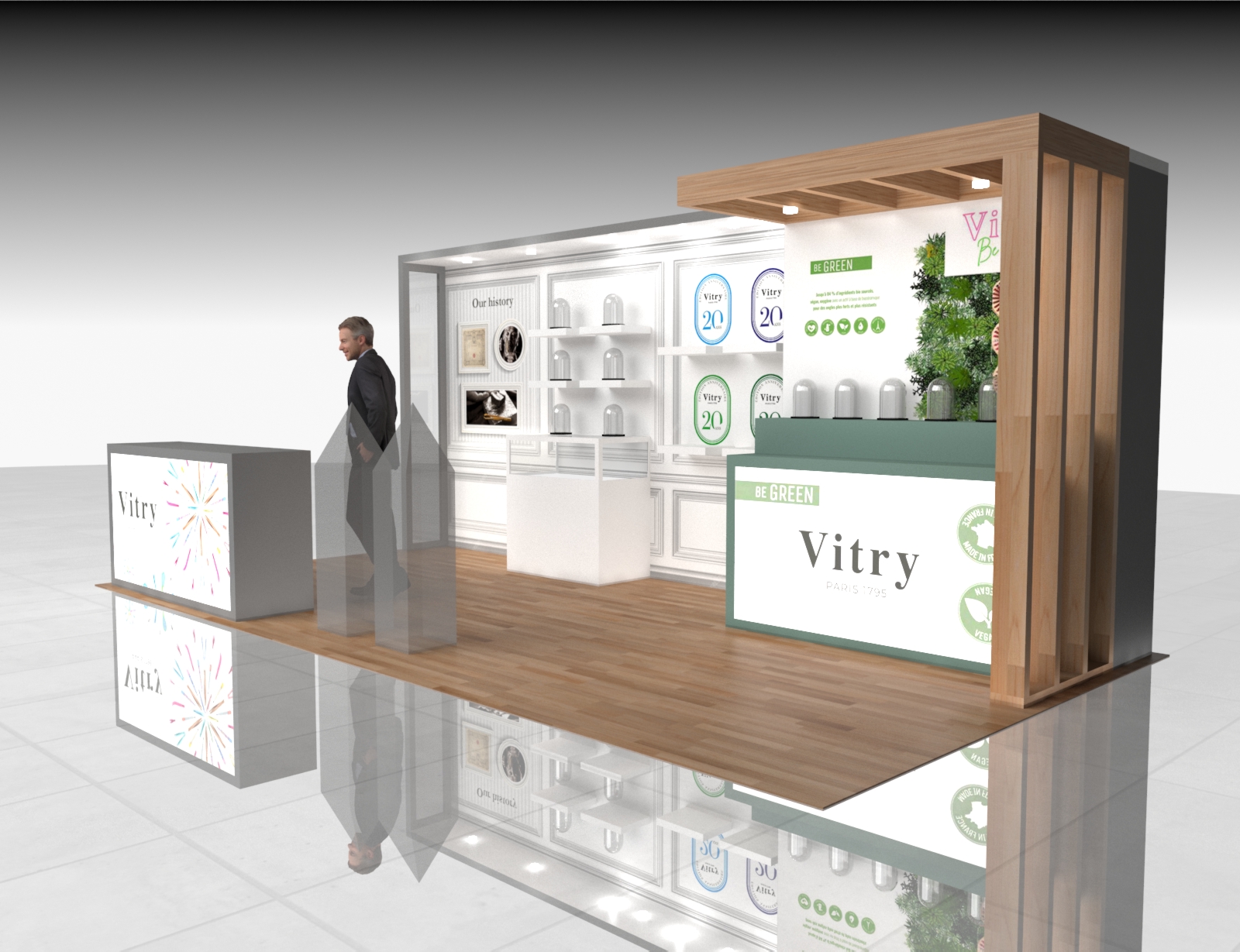 10x20 Trade Show Stand Exhibit Rental — 10x20 Custom & Modular Exhibits exhibit rental in Las Vegas, catalog image 4