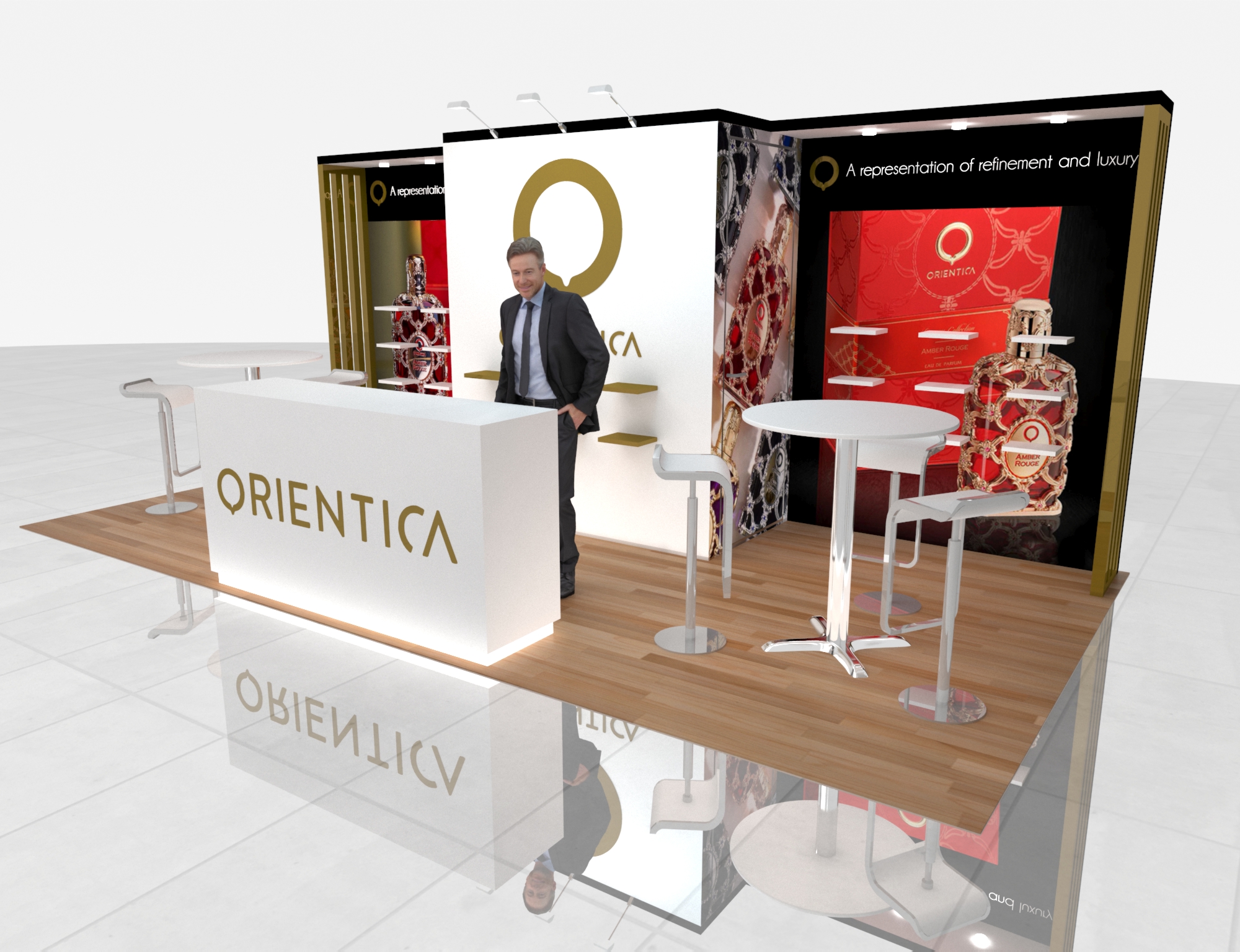10x20 Trade Show Booth Stand Display Rental — 10x20 Custom & Modular Exhibits exhibit rental in Las Vegas, catalog image 4