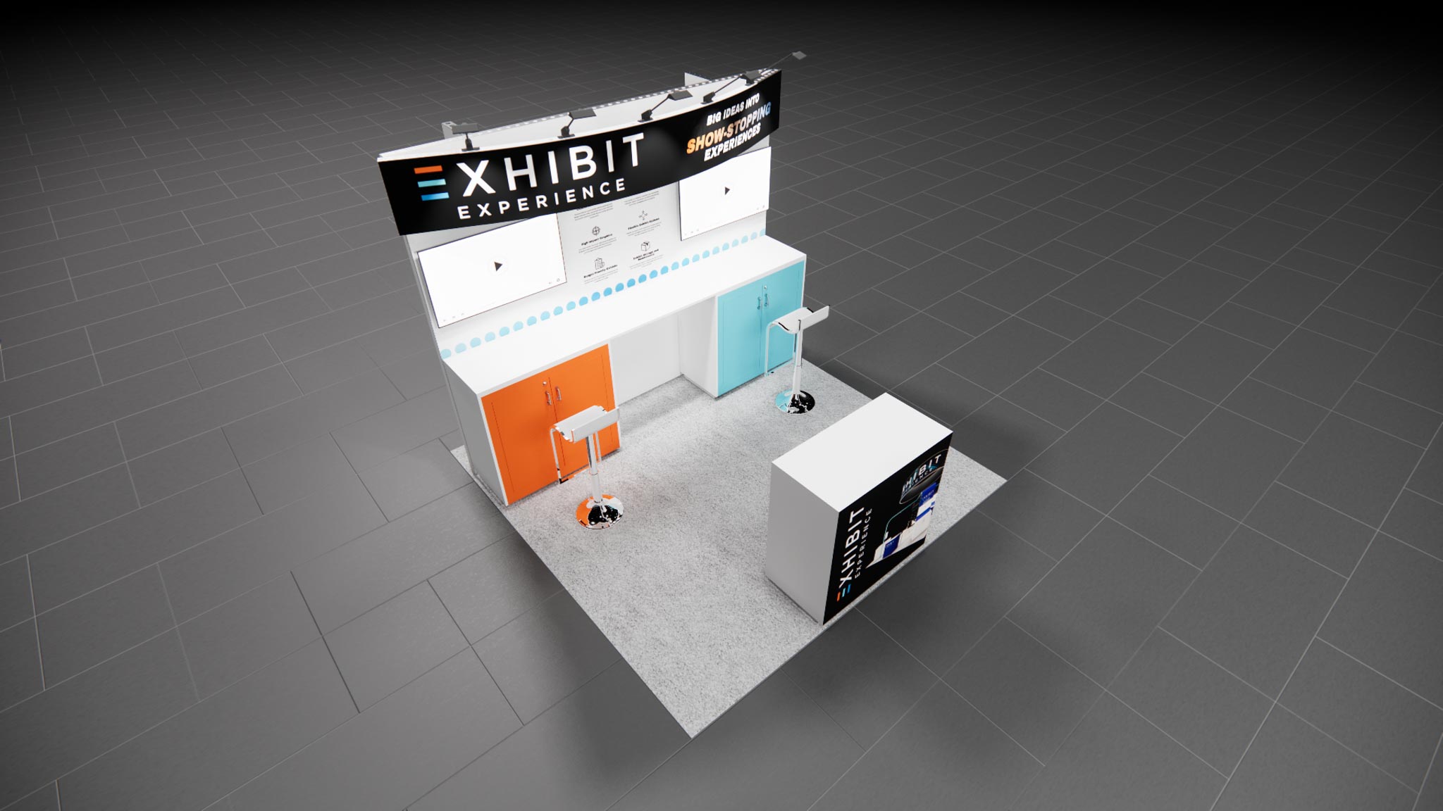 10 x 10 Affordable Trade Show Exhibit Rental Package – Option 7 — 10x10 10x10 Exhibit Rentals exhibit rental in Las Vegas, catalog image 6