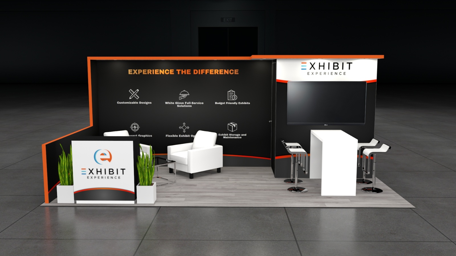 10x20 Inline Exhibit Rentals for trade show exhibitors in Las Vegas