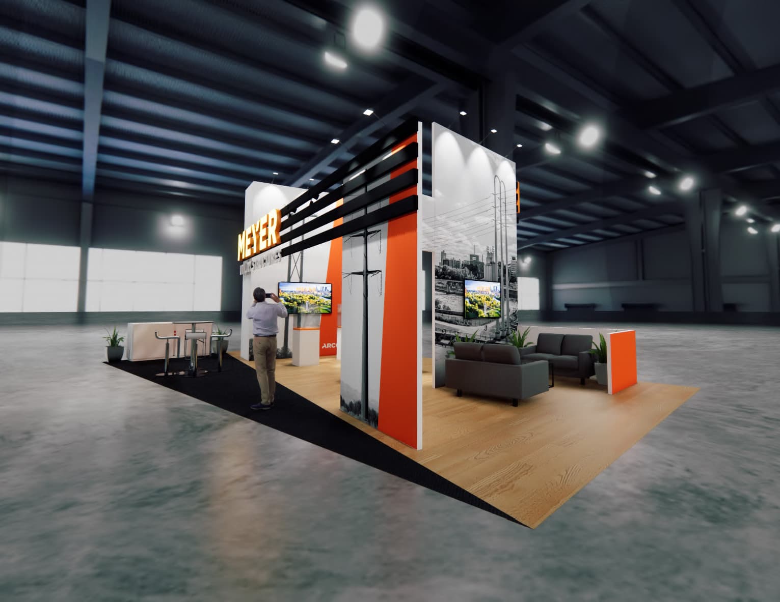 CEDIA trade show booth rental 20 x 40 — 20x40 Custom & Modular Exhibits exhibit rental in Las Vegas, catalog image 4
