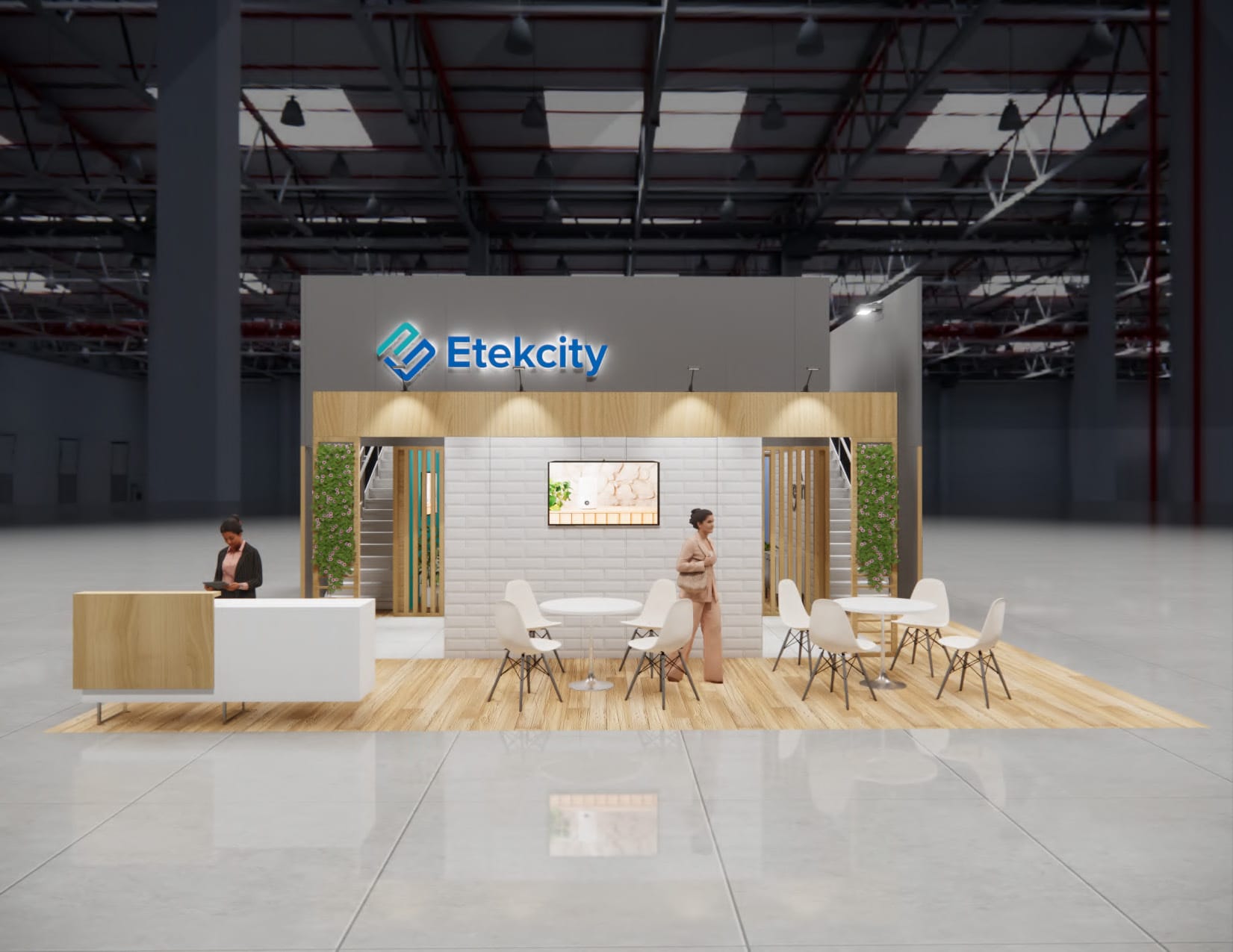 ISSA Las Vegas trade show display rental 20 x 20 — 20x20 Custom & Modular Exhibits exhibit rental in Las Vegas, primary catalog image