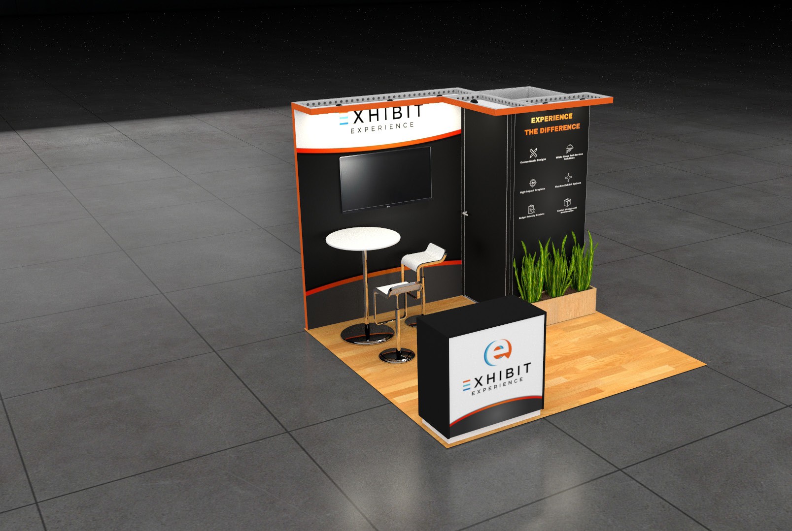10 x 10 Affordable Trade Show Exhibit Rental Package – Option 2 — 10x10 10x10 Exhibit Rentals exhibit rental in Las Vegas, catalog image 2