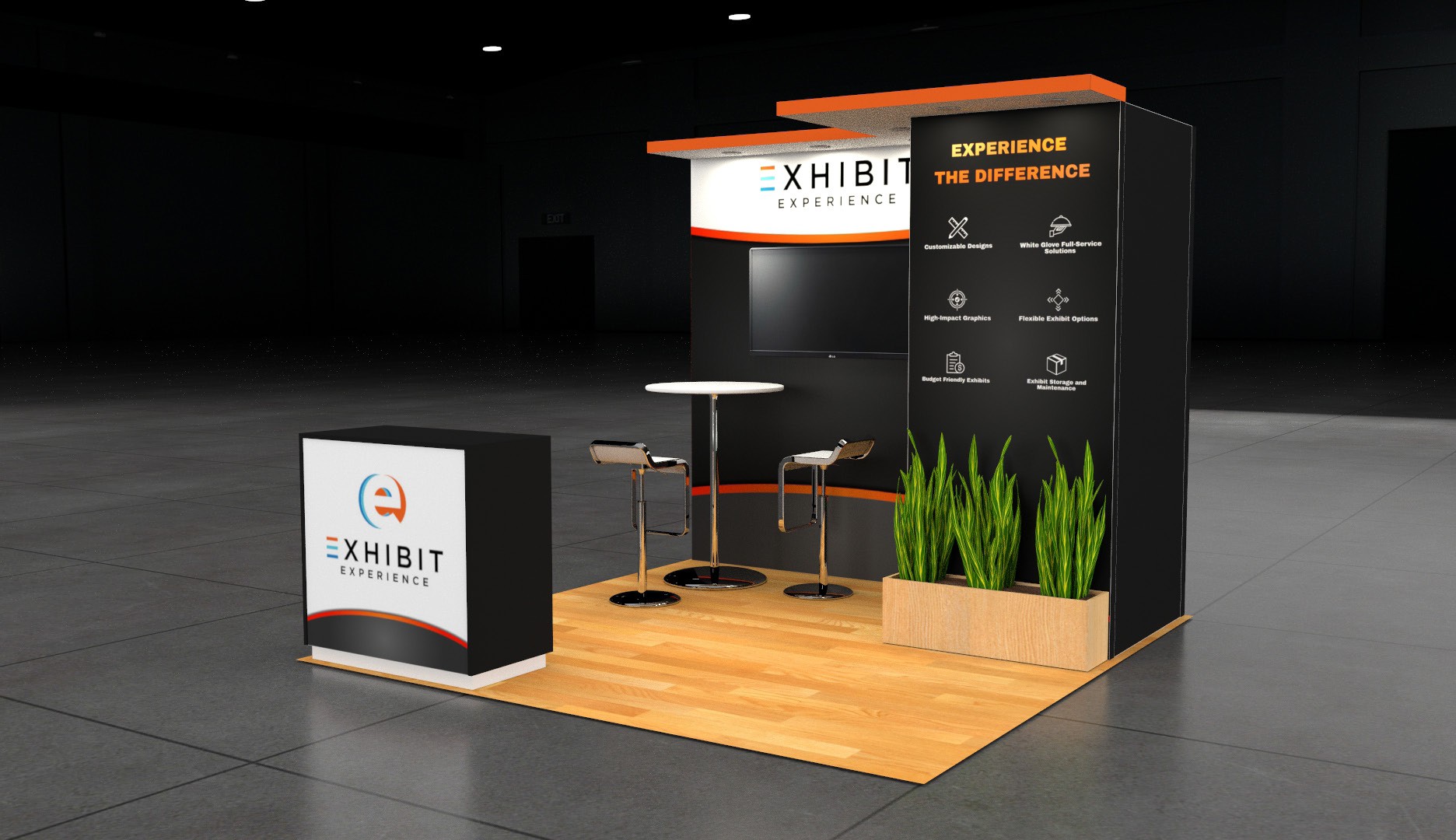 10 x 10 Affordable Trade Show Exhibit Rental Package – Option 2 — 10x10 10x10 Exhibit Rentals exhibit rental in Las Vegas, catalog image 4