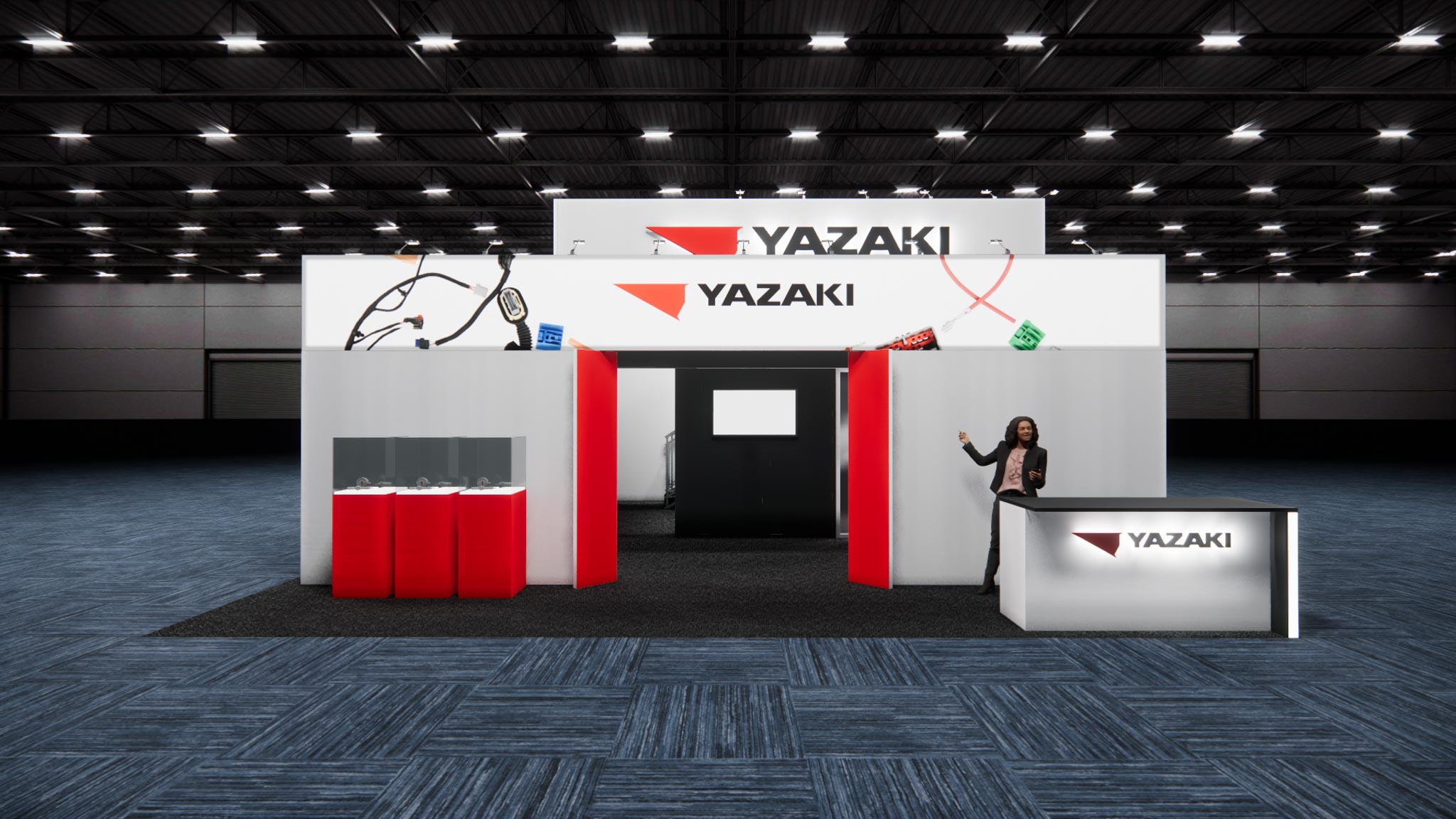 30x30 Double Deck Exhibit Rental – Engineering + Venue Approval — 30x30 30x30 Exhibit Rentals exhibit rental in Las Vegas, primary catalog image