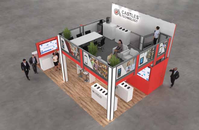 20x30 Two Story Trade Show Booth Rental – Compact Double Deck — 20x30 20x30 Exhibit Rentals exhibit rental in Las Vegas, catalog image 4