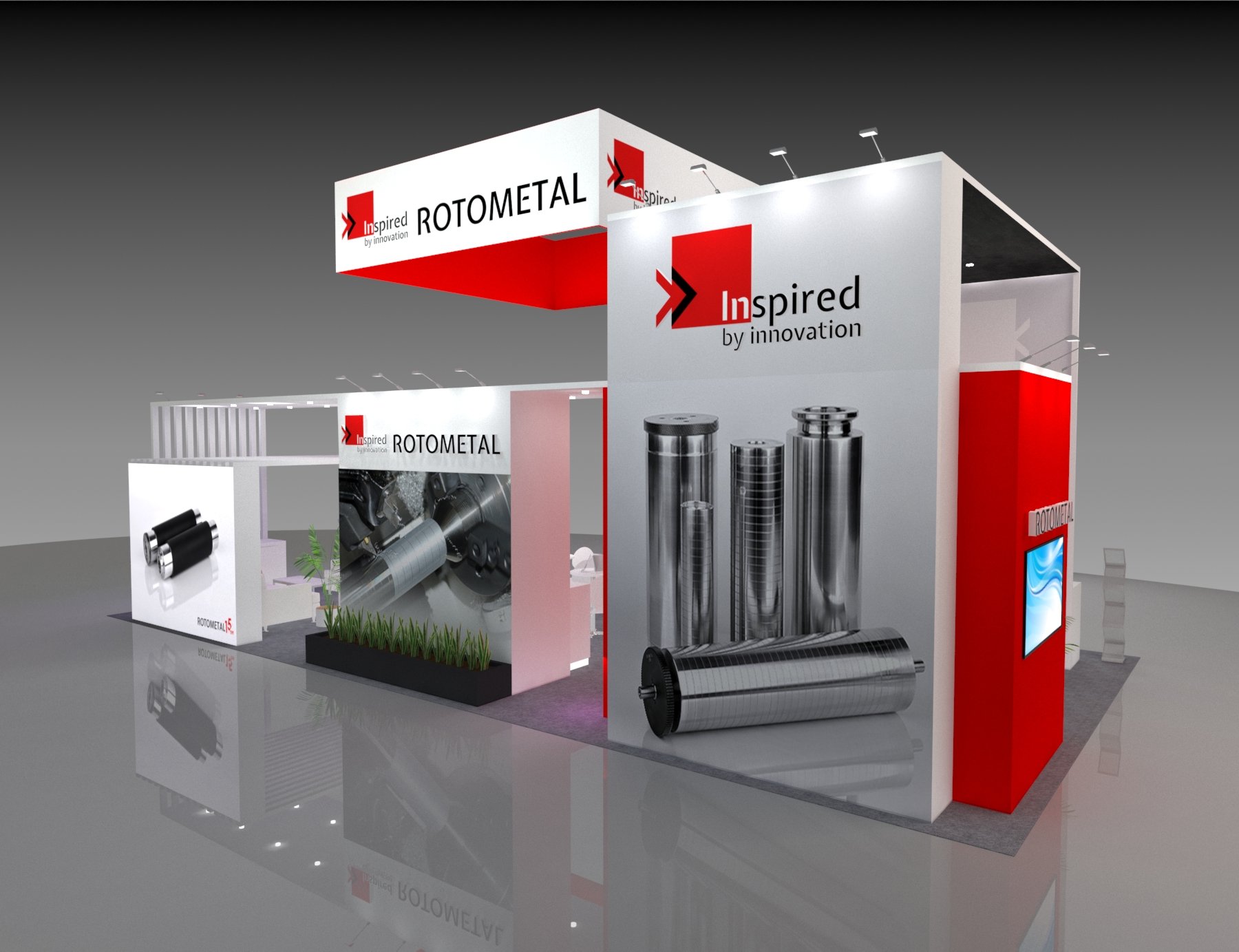 44x25 Custom Exhibit Rental for Mobile World Congress — 44x25 Custom & Modular Exhibits exhibit rental in Las Vegas, catalog image 3