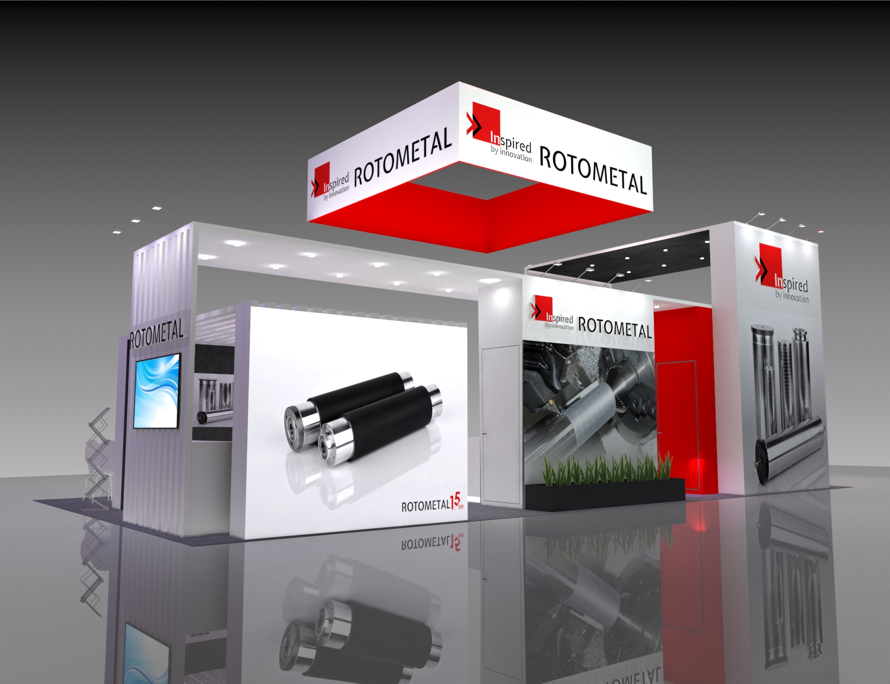 44x25 Custom Exhibit Rental for Mobile World Congress — 44x25 Custom & Modular Exhibits exhibit rental in Las Vegas, catalog image 4