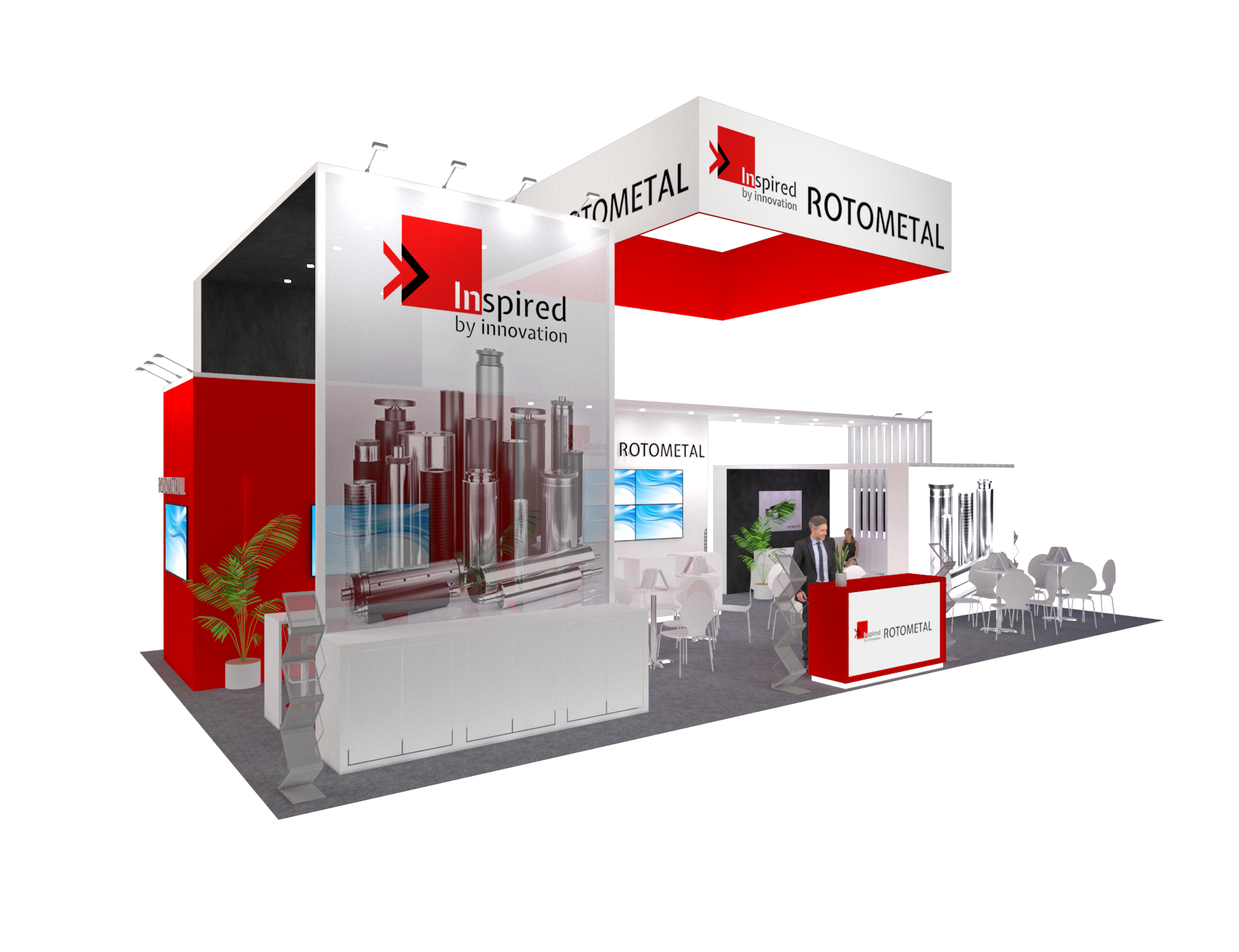 44x25 Custom Exhibit Rental for Mobile World Congress — 44x25 Custom & Modular Exhibits exhibit rental in Las Vegas, catalog image 9