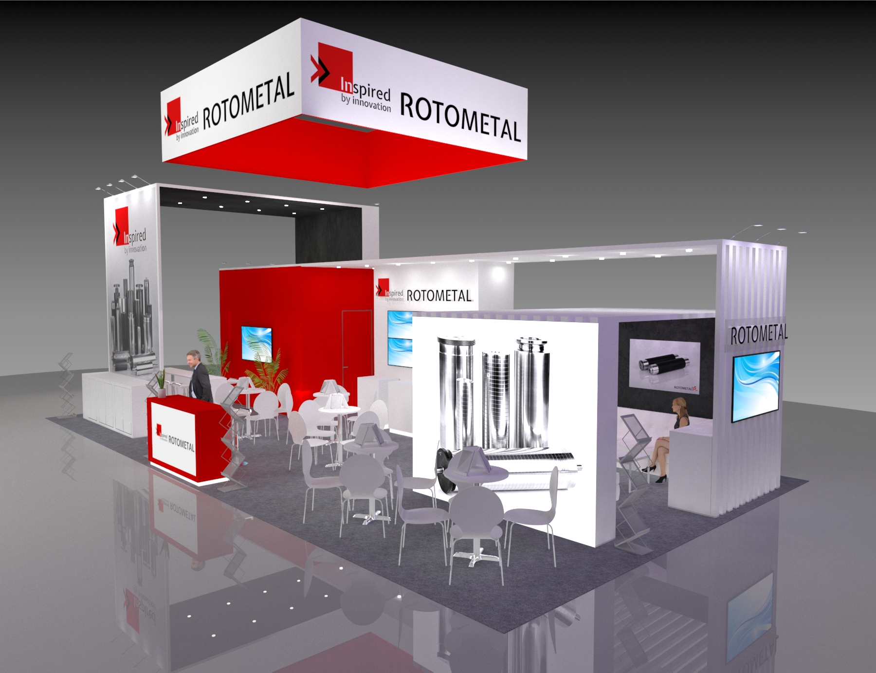 44x25 Custom Exhibit Rental for Mobile World Congress — 44x25 Custom & Modular Exhibits exhibit rental in Las Vegas, catalog image 5