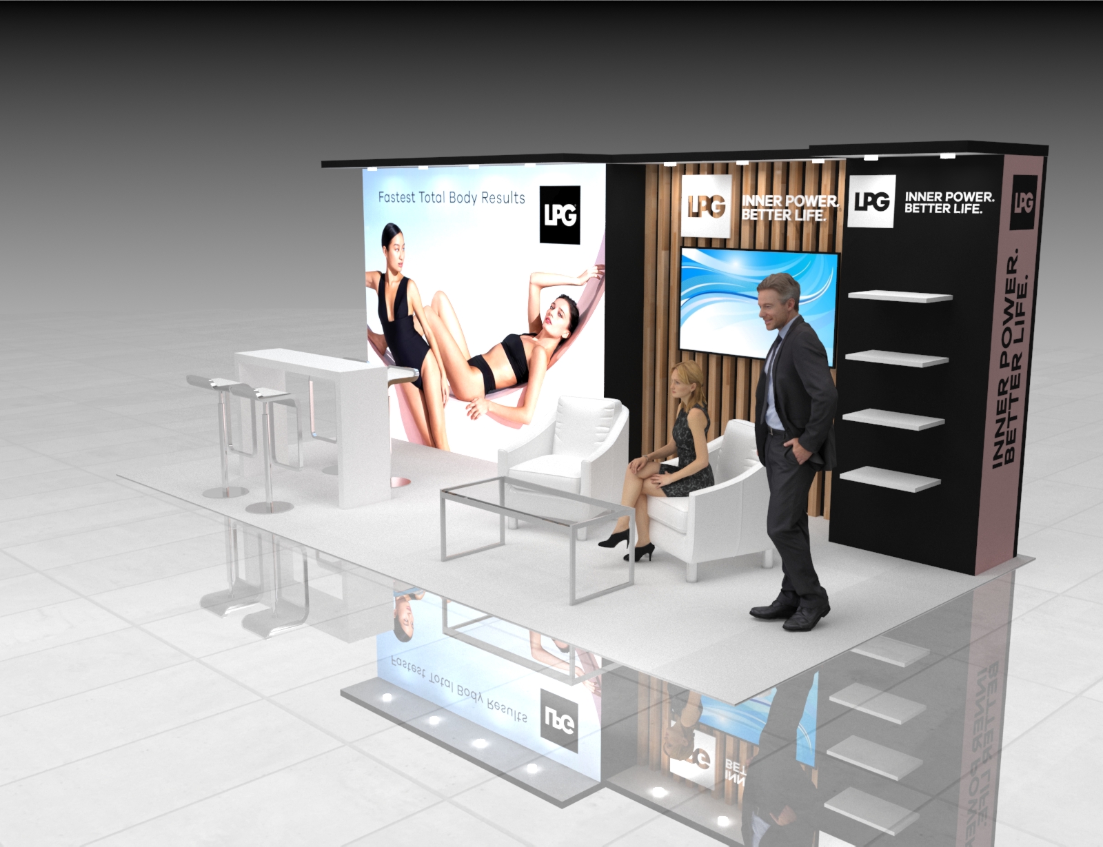 10x20 Trade Show Expo Booth Rental — 10x20 Custom & Modular Exhibits exhibit rental in Las Vegas, catalog image 4