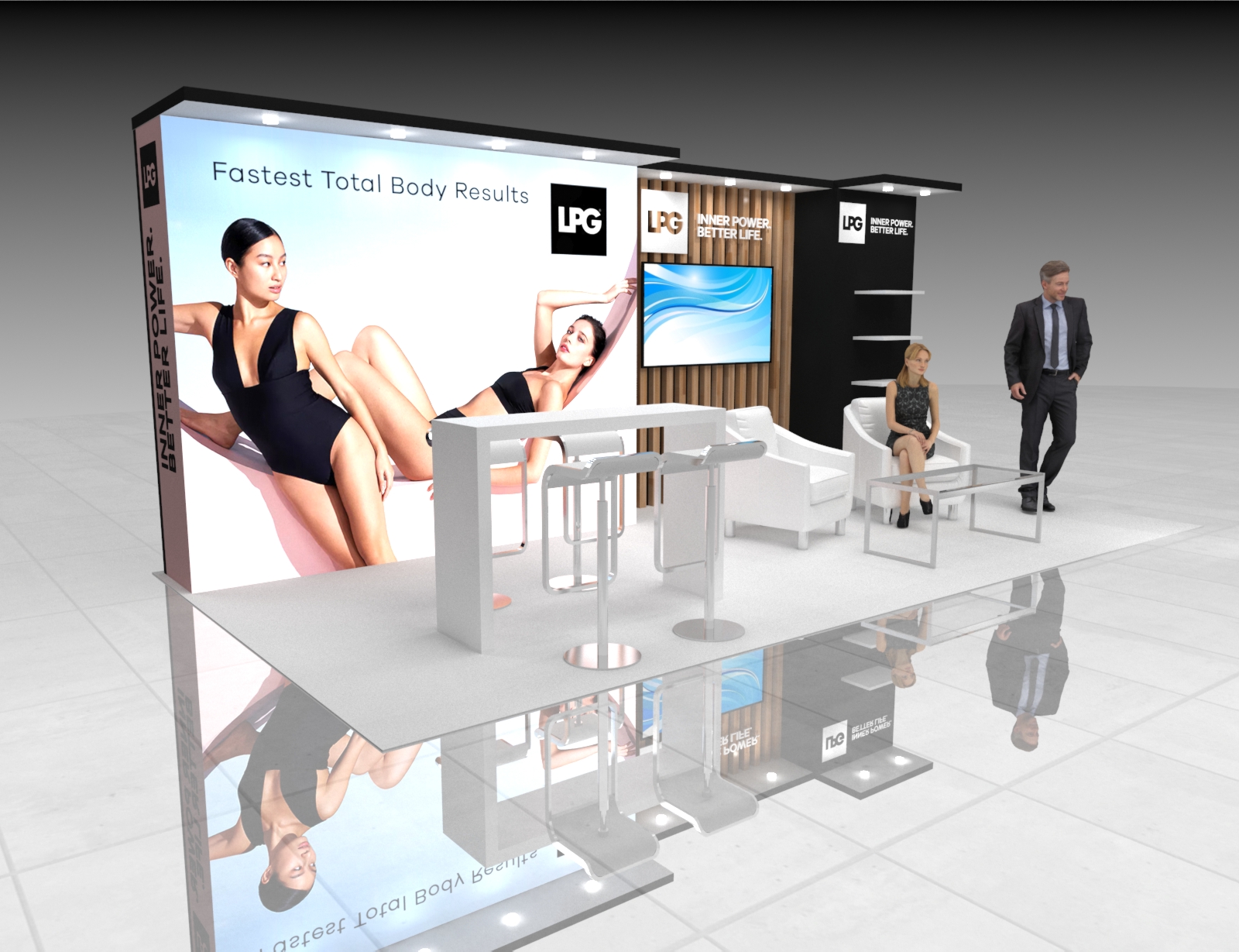 10x20 Trade Show Expo Booth Rental — 10x20 Custom & Modular Exhibits exhibit rental in Las Vegas, catalog image 5
