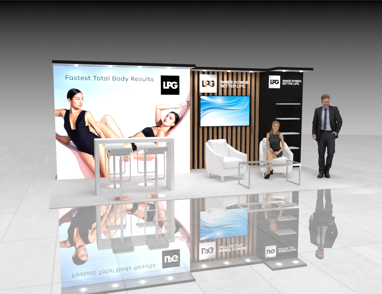 10x20 Trade Show Expo Booth Rental — 10x20 Custom & Modular Exhibits exhibit rental in Las Vegas, catalog image 7