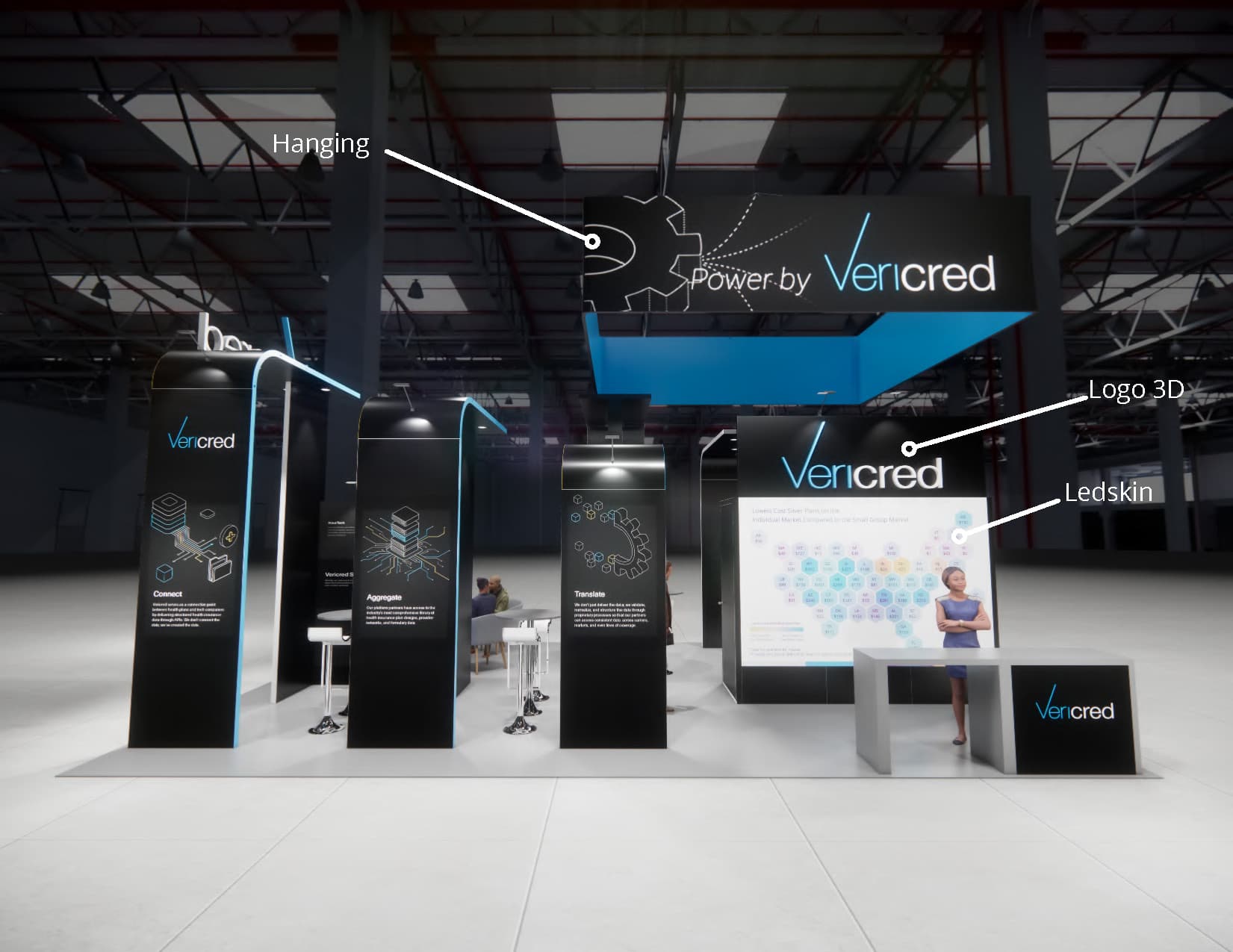 20 x 30 Modular Exhibit Rental — 20x30 Custom & Modular Exhibits exhibit rental in Las Vegas, catalog image 9