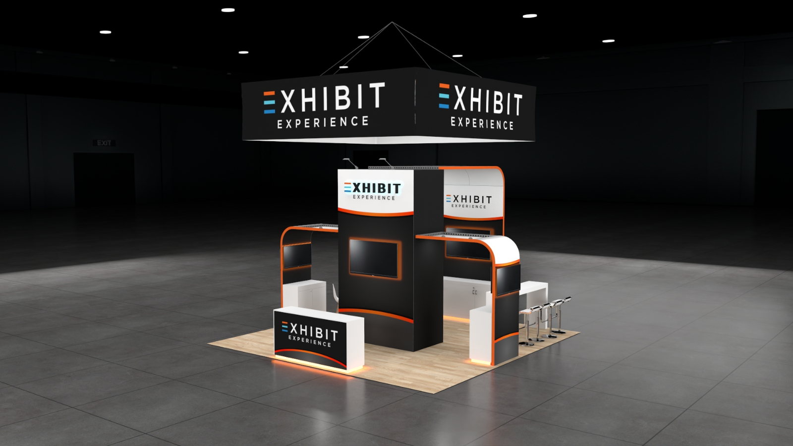 20 x 20 Affordable Trade Show Exhibit Rental Package – Option 2 — 20x20 20x20 Exhibit Rentals exhibit rental in Las Vegas, primary catalog image