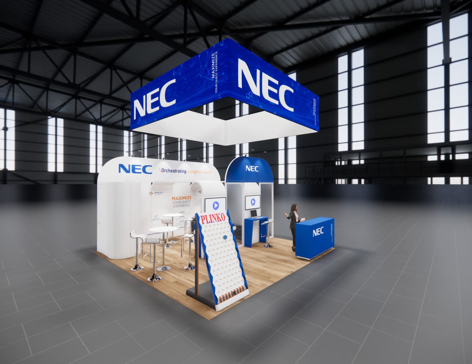 IFE Las Vegas trade show exhibit rental 20 x 20 — 20x20 Custom & Modular Exhibits exhibit rental in Las Vegas, catalog image 4