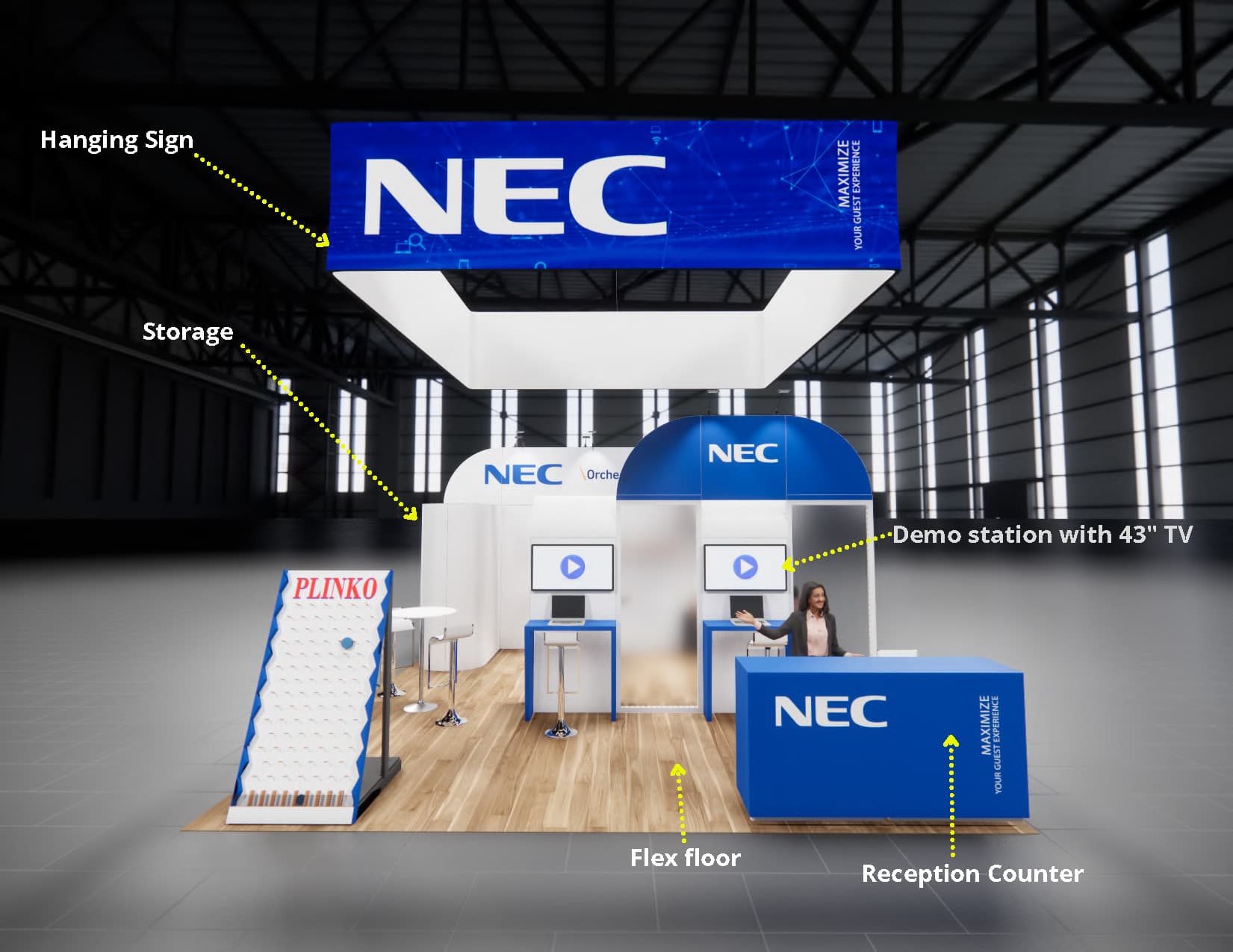 IFE Las Vegas trade show exhibit rental 20 x 20 — 20x20 Custom & Modular Exhibits exhibit rental in Las Vegas, catalog image 11