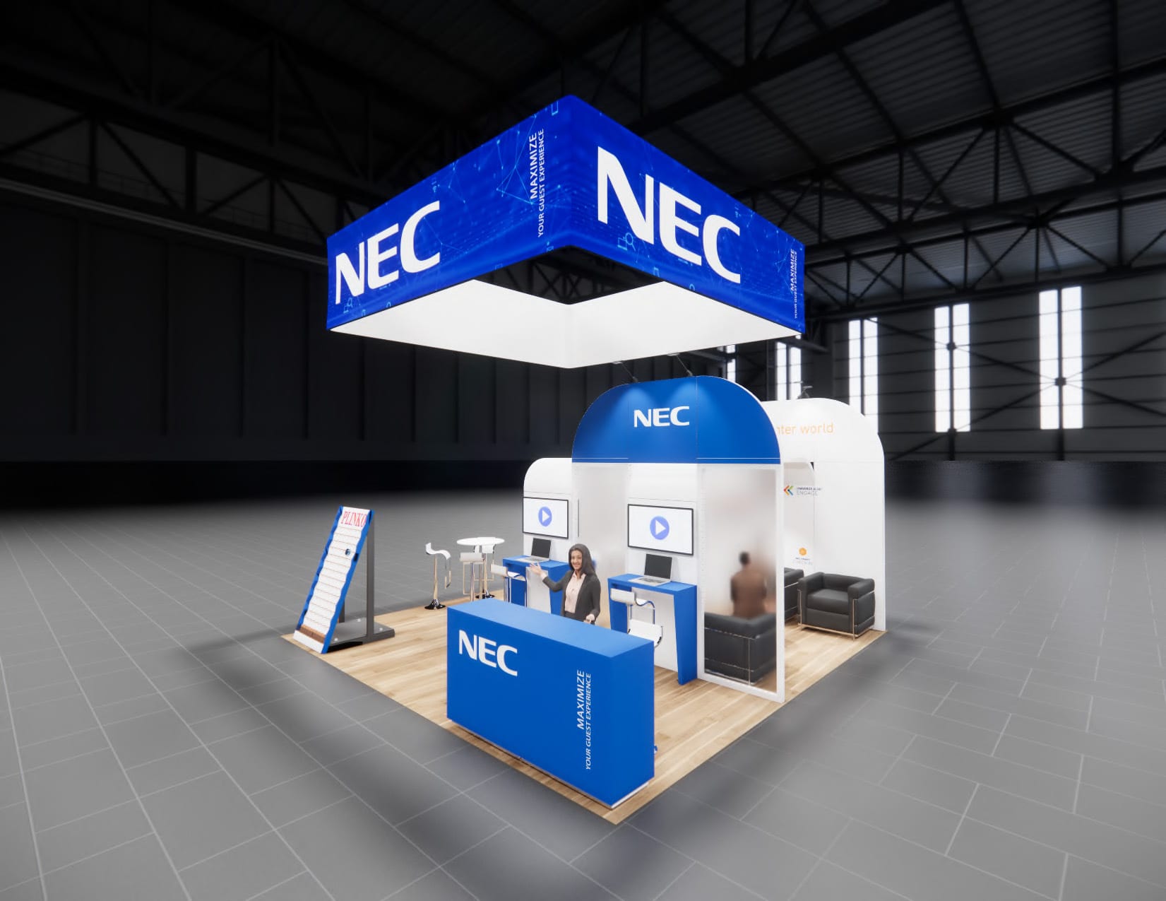 IFE Las Vegas trade show exhibit rental 20 x 20 — 20x20 Custom & Modular Exhibits exhibit rental in Las Vegas, primary catalog image