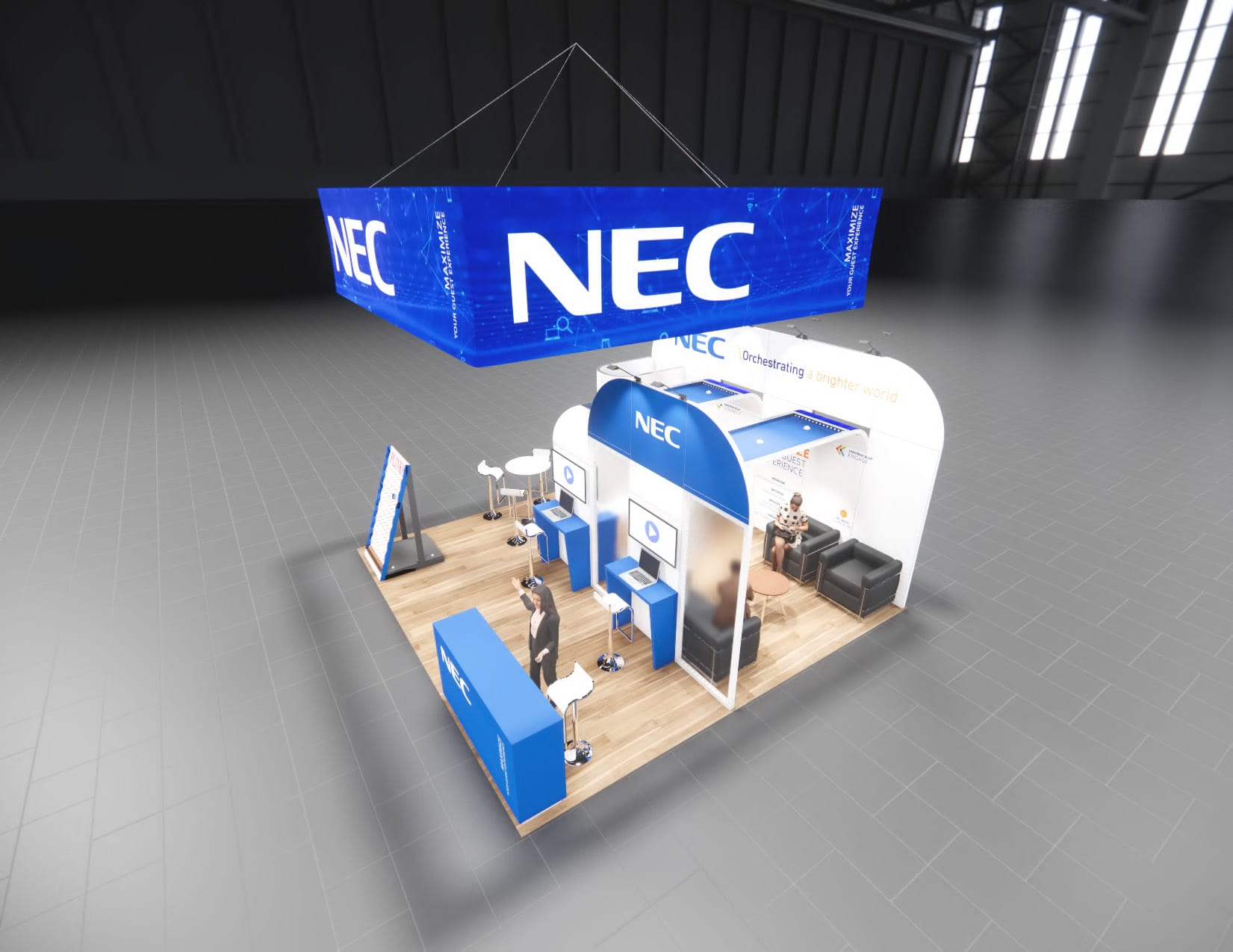 IFE Las Vegas trade show exhibit rental 20 x 20 — 20x20 Custom & Modular Exhibits exhibit rental in Las Vegas, catalog image 3