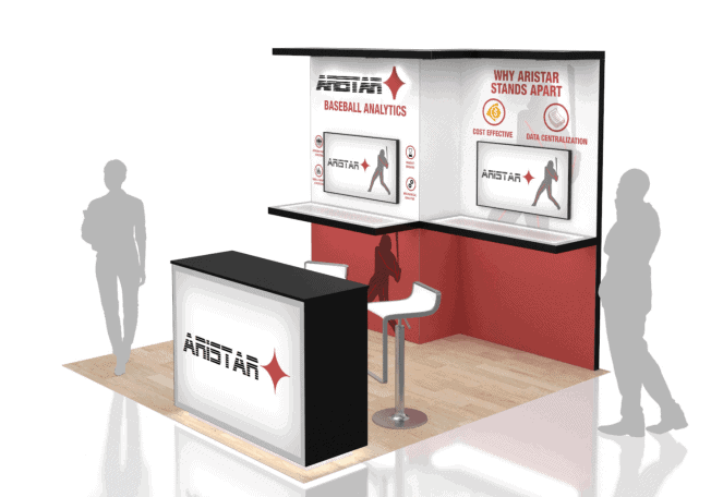 10 x 10 Sporting Competition Exhibit Rental — 10x10 Custom & Modular Exhibits exhibit rental in Las Vegas, primary catalog image