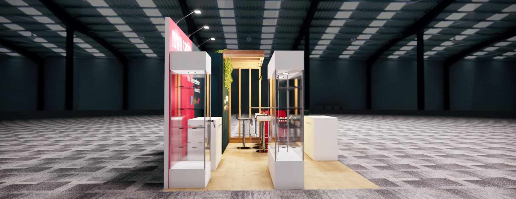 MJBIZCON trade show booth 10 x 20 trade show display rental — 10x20 Custom & Modular Exhibits exhibit rental in Las Vegas, catalog image 3