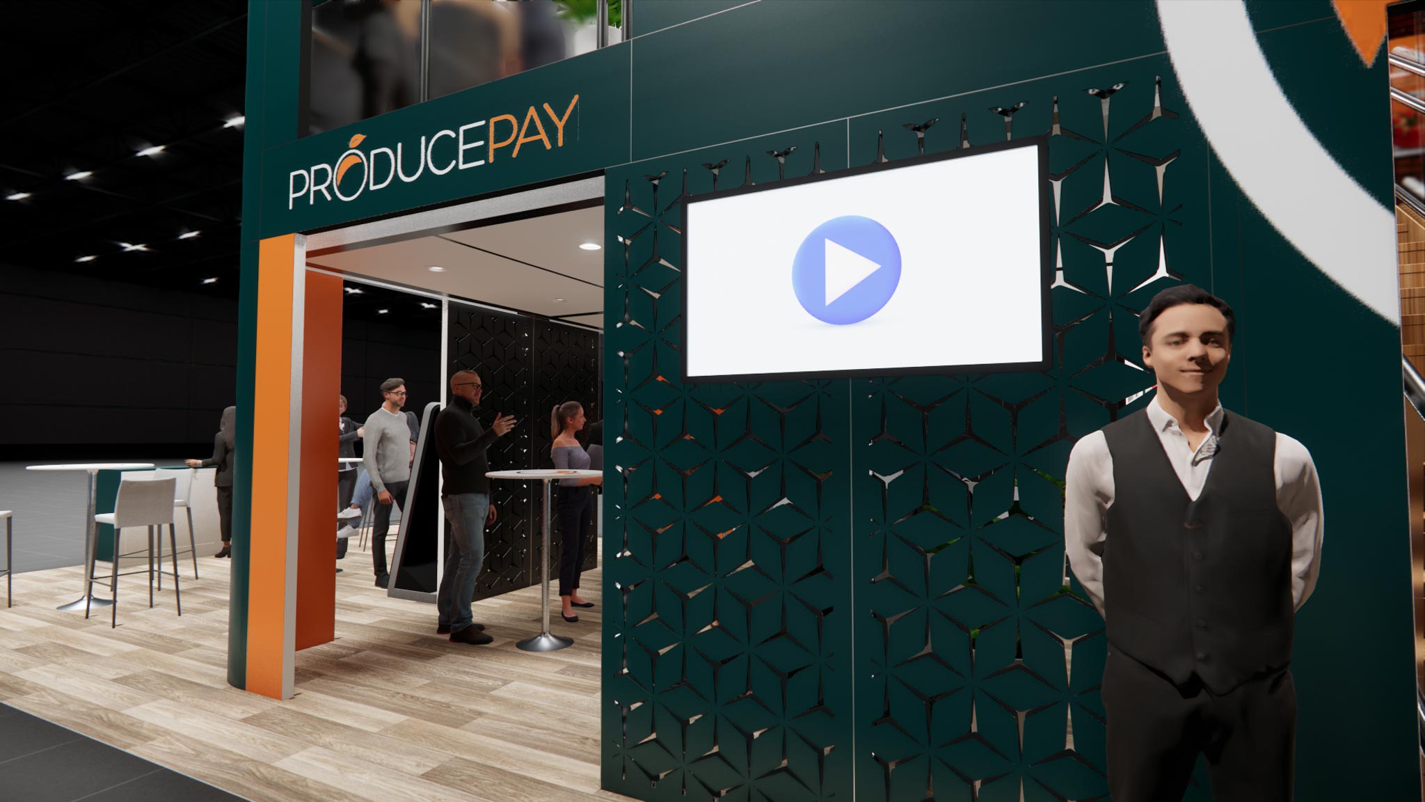 20x40 Two Story Trade Show Booth Rentals – Meeting Rooms + Storage — 20x40 Custom & Modular Exhibits exhibit rental in Las Vegas, catalog image 11