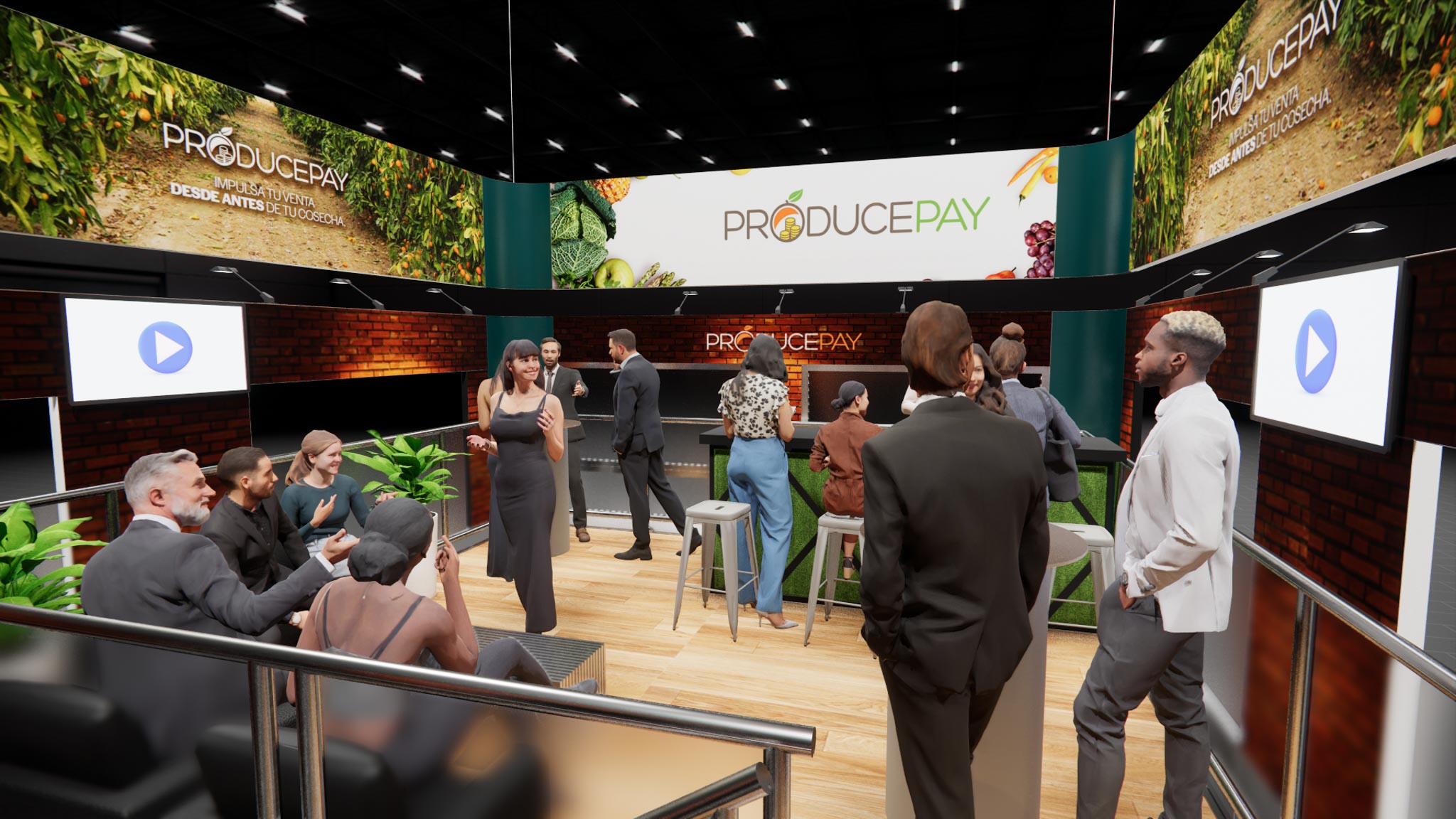 20x40 Two Story Trade Show Booth Rentals – Meeting Rooms + Storage — 20x40 Custom & Modular Exhibits exhibit rental in Las Vegas, catalog image 7
