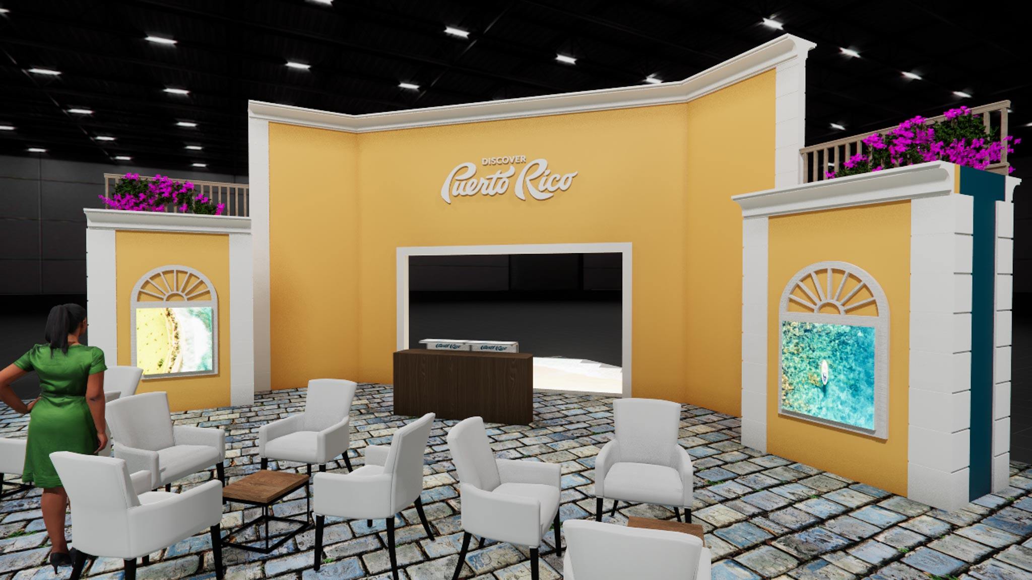 120x120 Double Deck Trade Show Exhibit Rental - Outdoor / High-Traffic — 120x120 Custom & Modular Exhibits exhibit rental in Las Vegas, catalog image 11