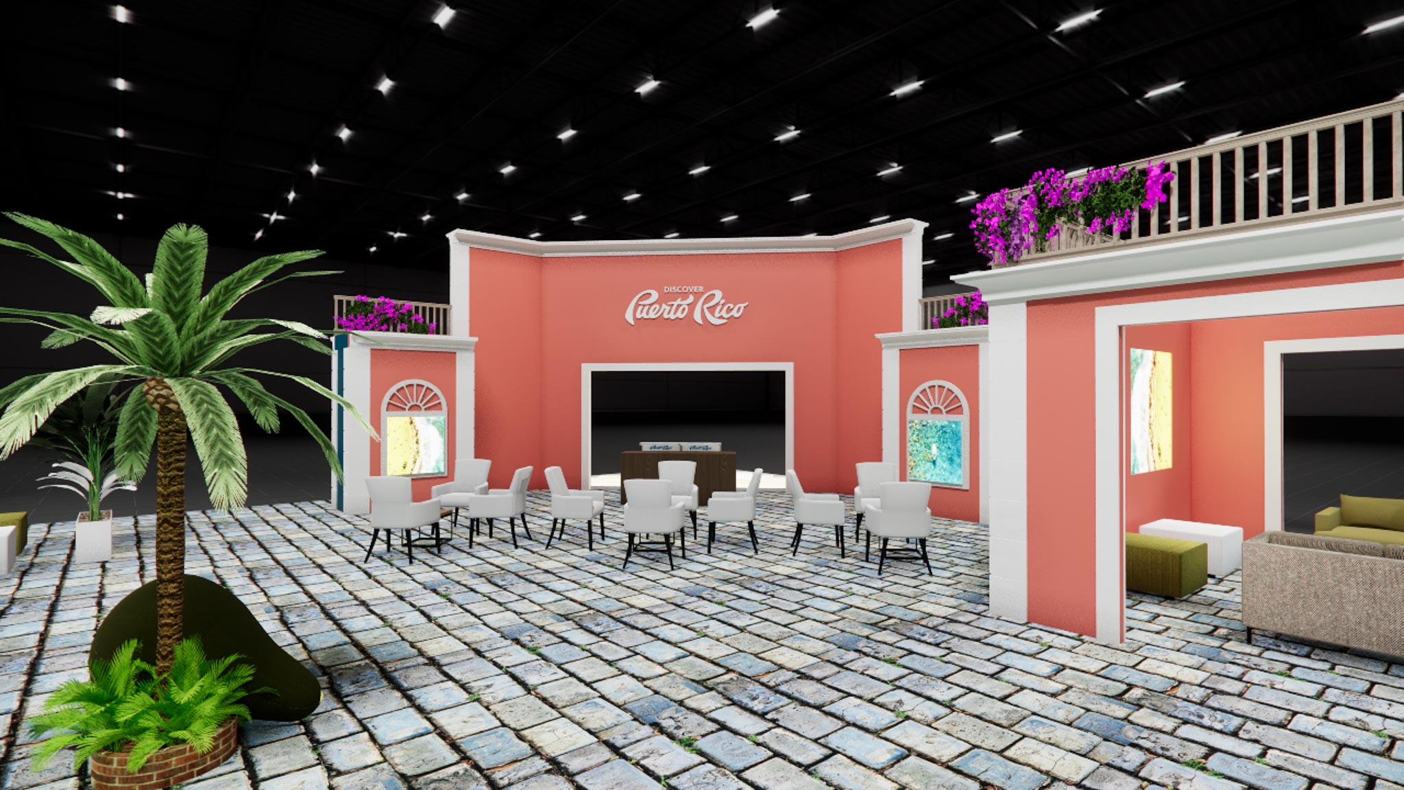 120x120 Double Deck Trade Show Exhibit Rental - Outdoor / High-Traffic — 120x120 Custom & Modular Exhibits exhibit rental in Las Vegas, catalog image 12