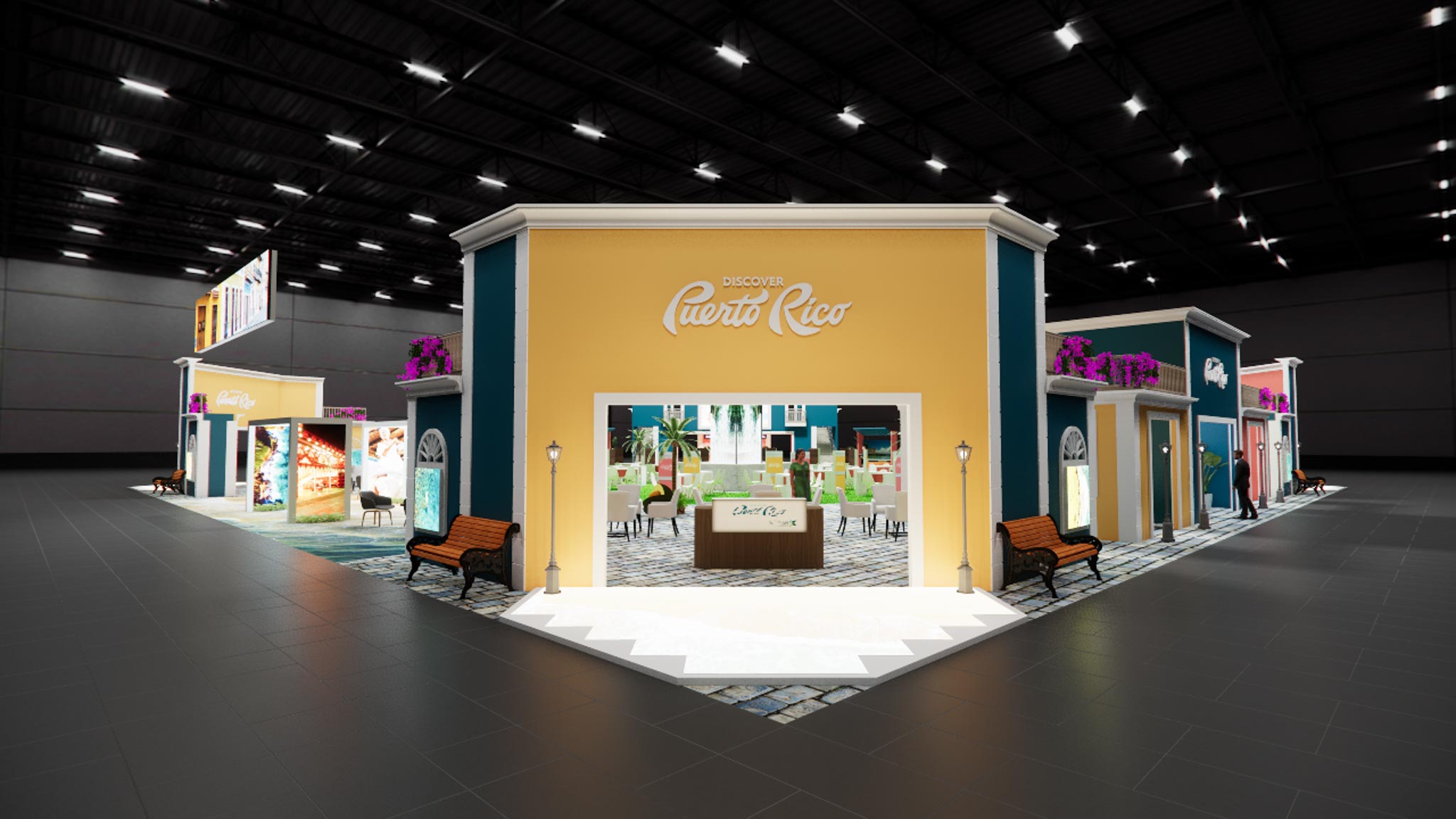 120x120 Double Deck Trade Show Exhibit Rental - Outdoor / High-Traffic — 120x120 Custom & Modular Exhibits exhibit rental in Las Vegas, catalog image 2