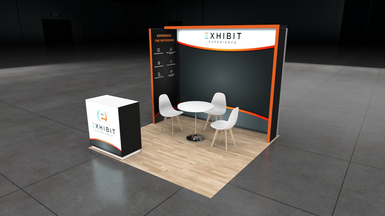 10 x 10 Affordable Trade Show Exhibit Rental Package – Option 6 — 10x10 10x10 Exhibit Rentals exhibit rental in Las Vegas, catalog image 3