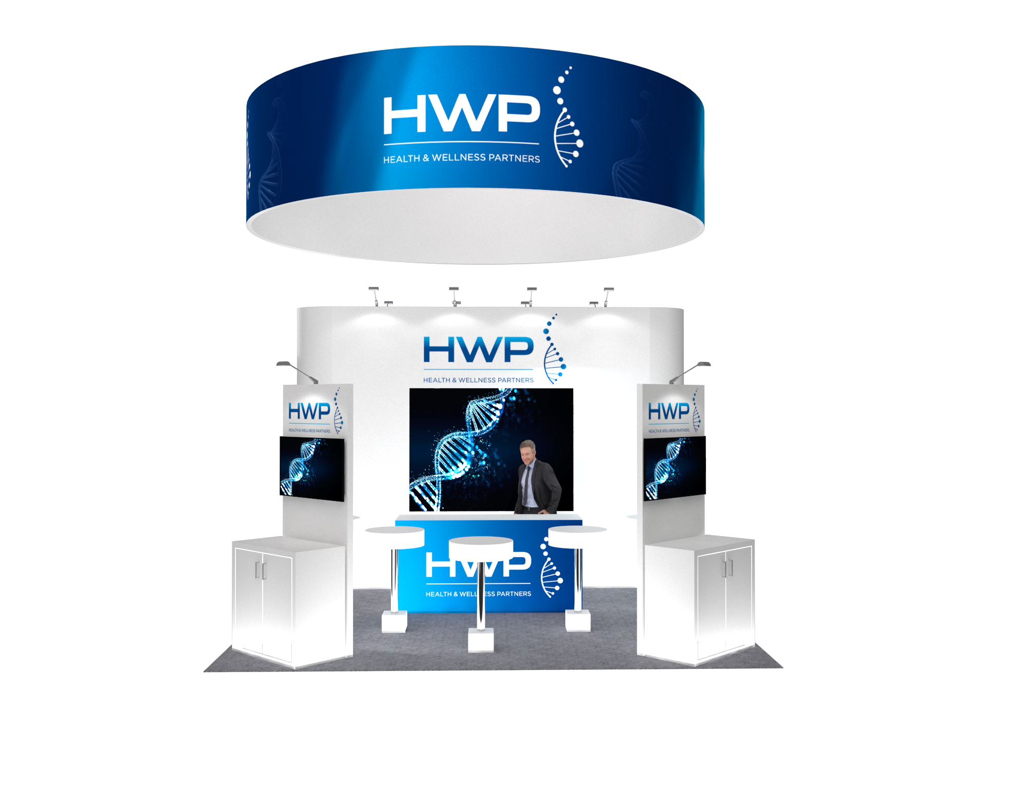 20x20 Trade Show Exhibit Booth Display Rental — 20x20 Custom & Modular Exhibits exhibit rental in Las Vegas, catalog image 7