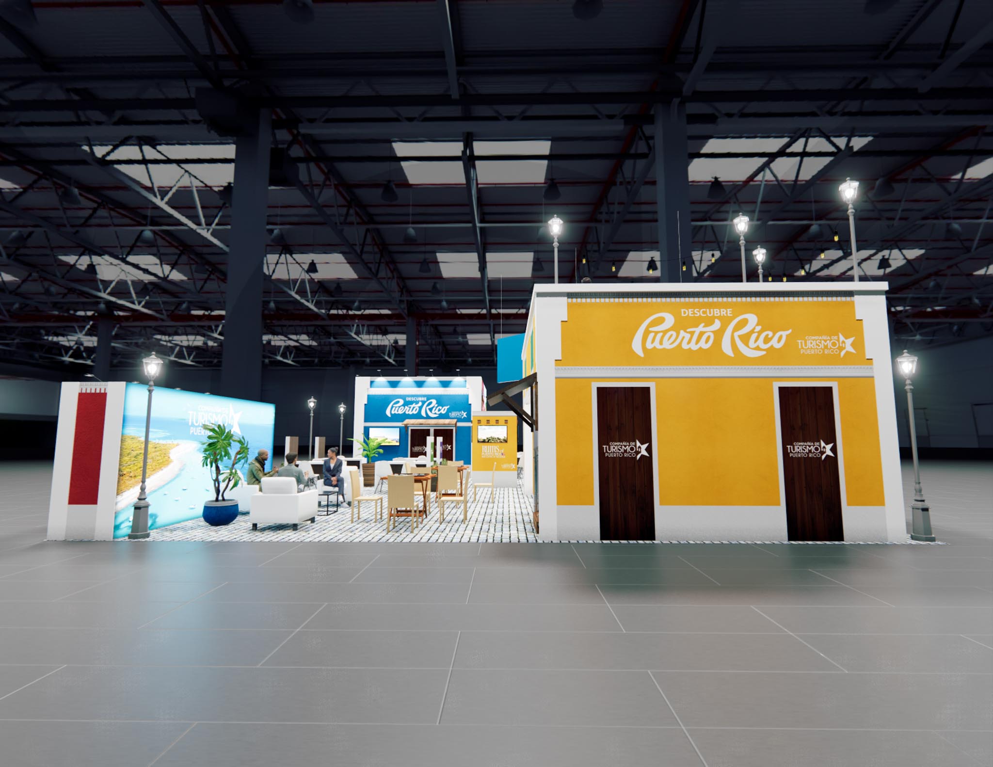 40x60 Double Deck Trade Show Exhibit Rental – Dual-Zone Engagement — 40x60 Custom & Modular Exhibits exhibit rental in Las Vegas, catalog image 7