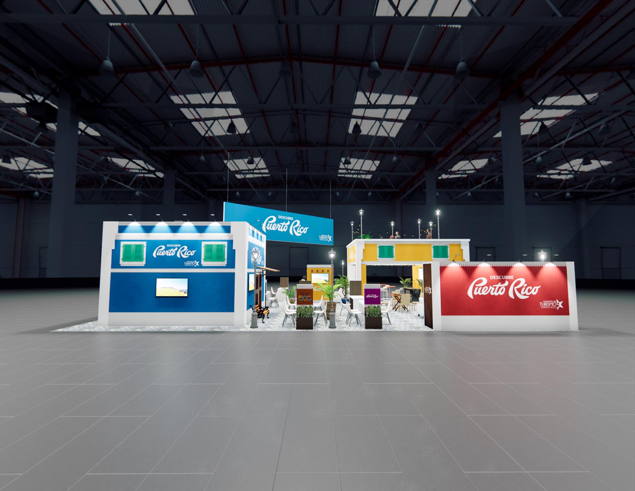 40x60 Double Deck Trade Show Exhibit Rental – Dual-Zone Engagement — 40x60 Custom & Modular Exhibits exhibit rental in Las Vegas, catalog image 5