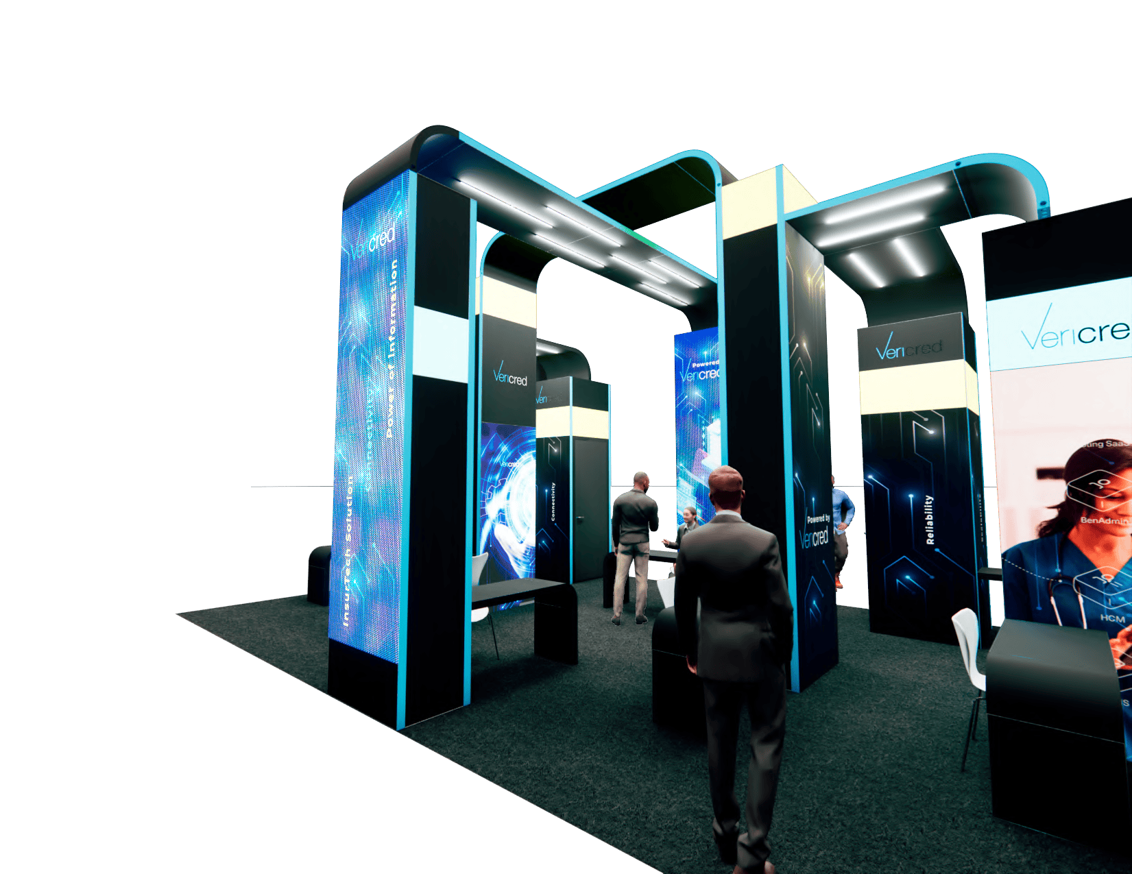 Vericred 2 - 20x30 — 20x30 Custom & Modular Exhibits exhibit rental in Las Vegas, catalog image 7