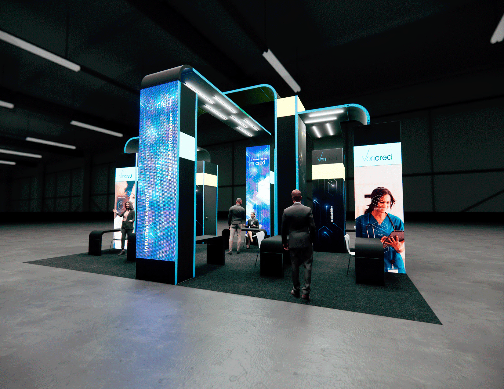 Vericred 2 - 20x30 — 20x30 Custom & Modular Exhibits exhibit rental in Las Vegas, primary catalog image