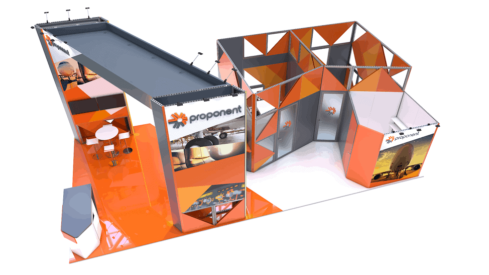 20 x 40 Las Vegas Exhibit Rental — 20x40 Custom & Modular Exhibits exhibit rental in Las Vegas, catalog image 4