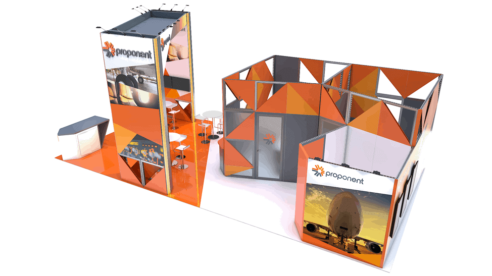 20 x 40 Las Vegas Exhibit Rental — 20x40 Custom & Modular Exhibits exhibit rental in Las Vegas, catalog image 3