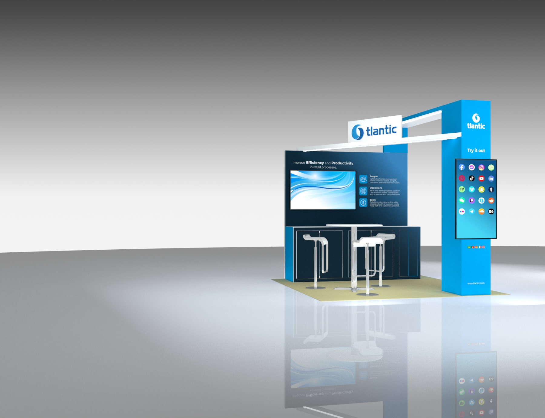 10 x 10 Exhibit Trade Show Booth Rental — 10x10 Custom & Modular Exhibits exhibit rental in Las Vegas, catalog image 7