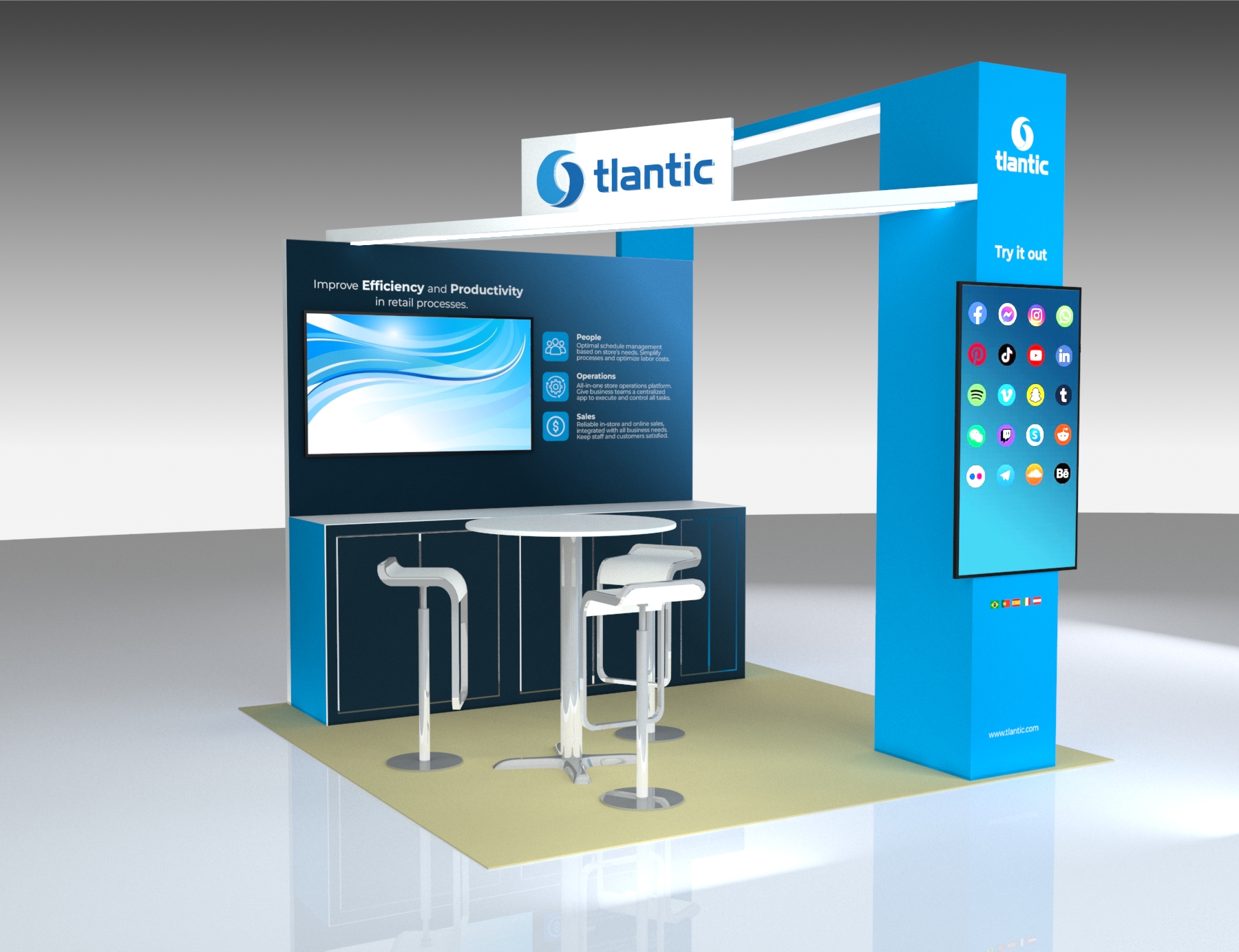 10 x 10 Exhibit Trade Show Booth Rental — 10x10 Custom & Modular Exhibits exhibit rental in Las Vegas, catalog image 6