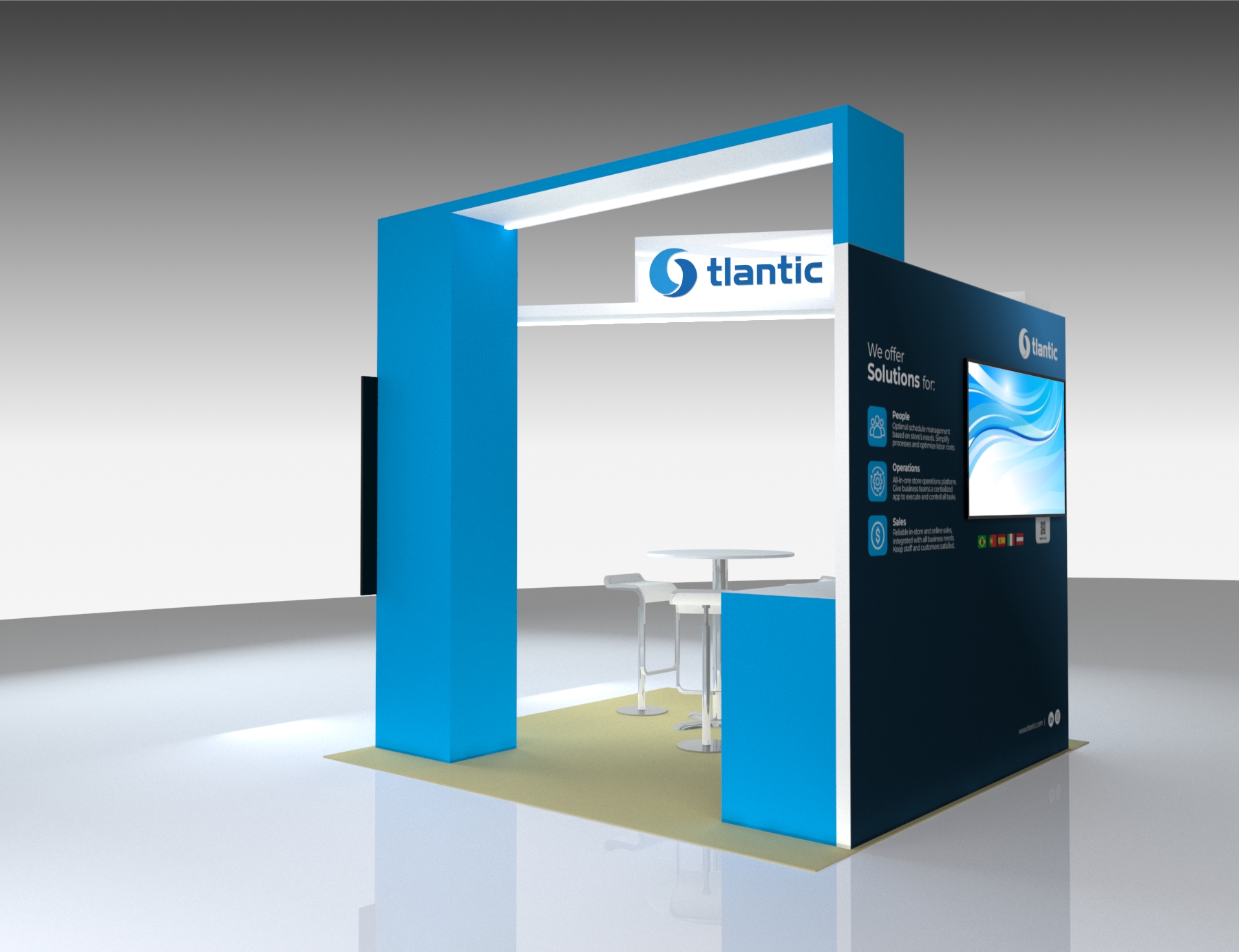 10 x 10 Exhibit Trade Show Booth Rental — 10x10 Custom & Modular Exhibits exhibit rental in Las Vegas, catalog image 4